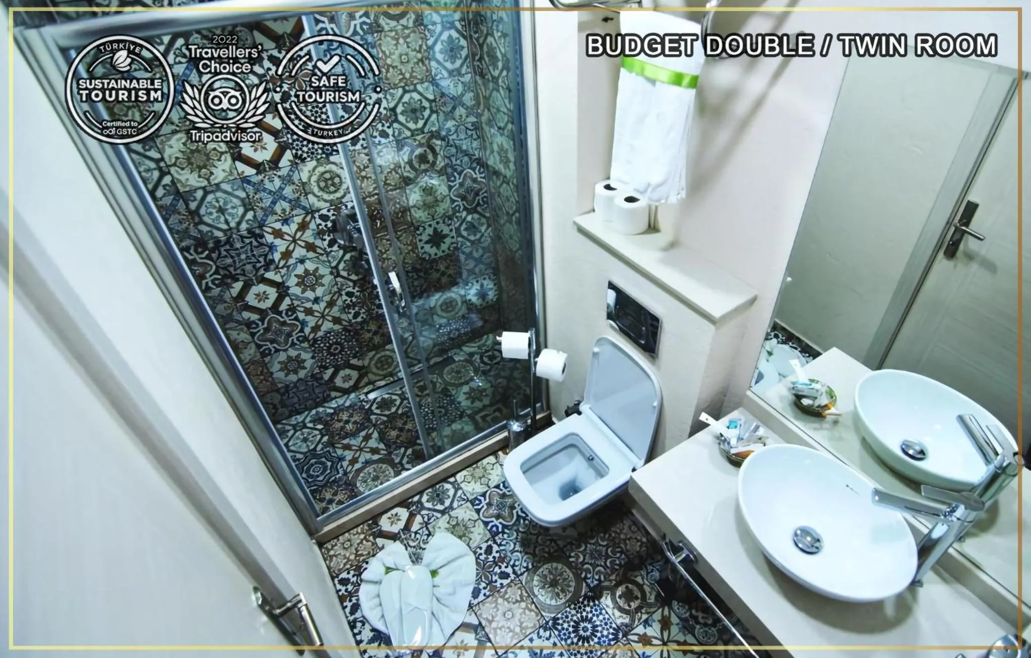 Shower in Angel's Home Hotel - Angel Group Hotels