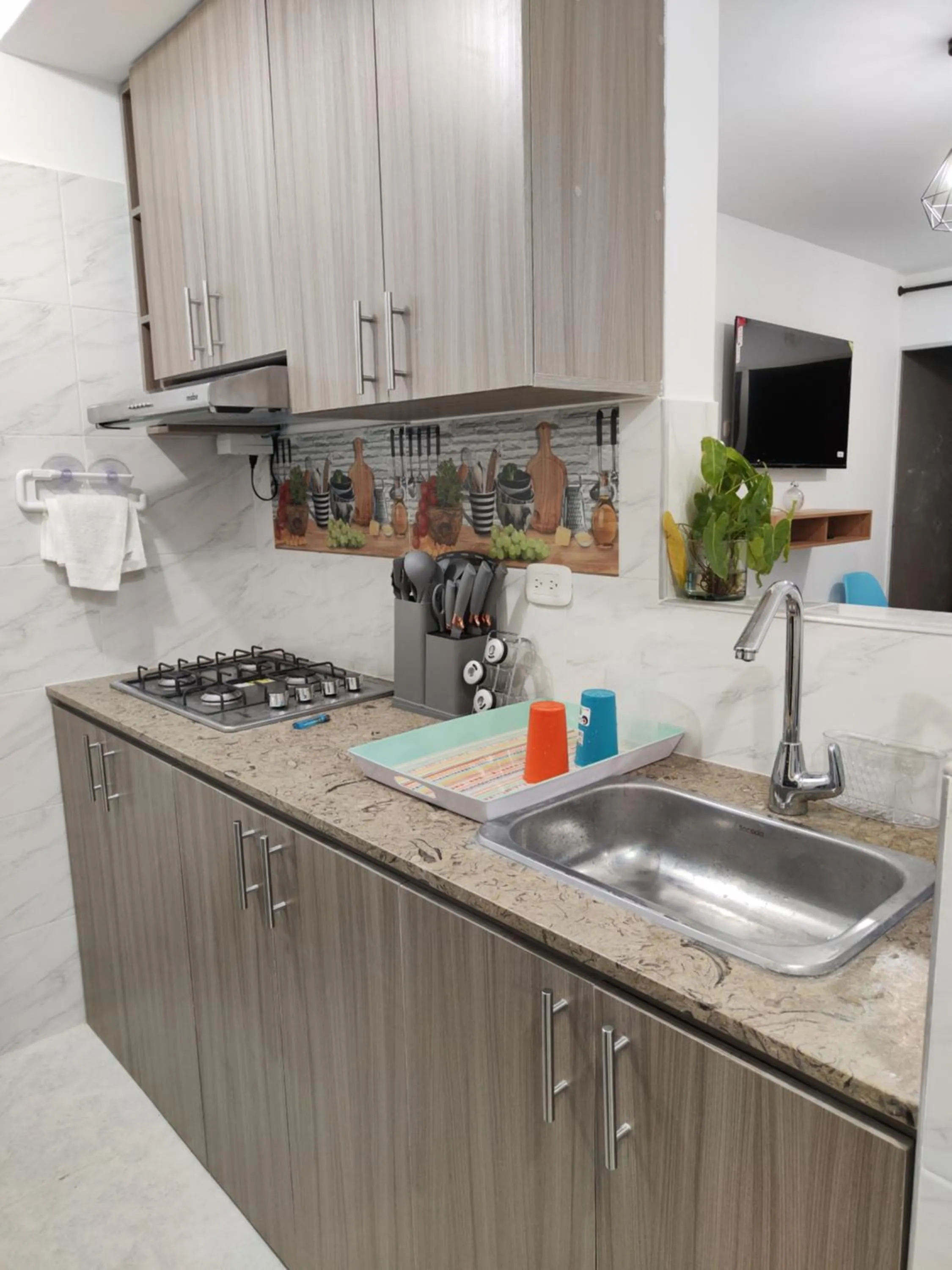 Kitchen or kitchenette in Casa Natyrouss