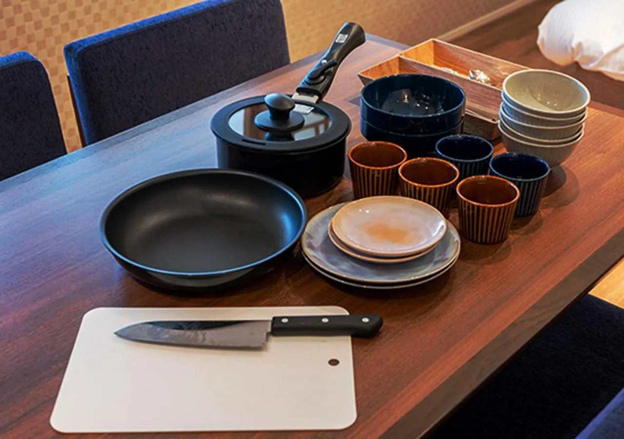 Kitchen or kitchenette in COCOSHUKU Asakusa Kuramae