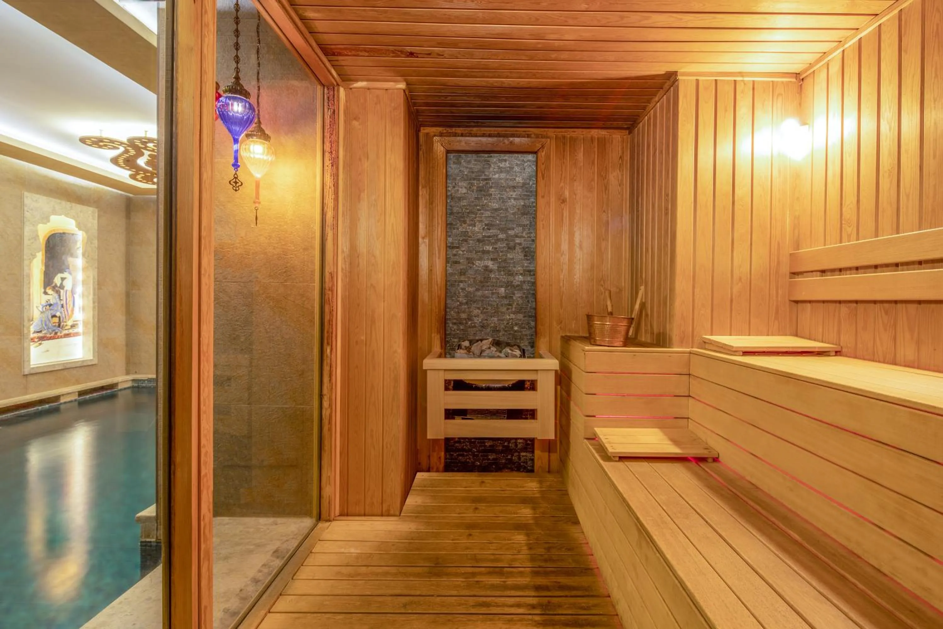Sauna in Romance Istanbul Hotel Boutique Class