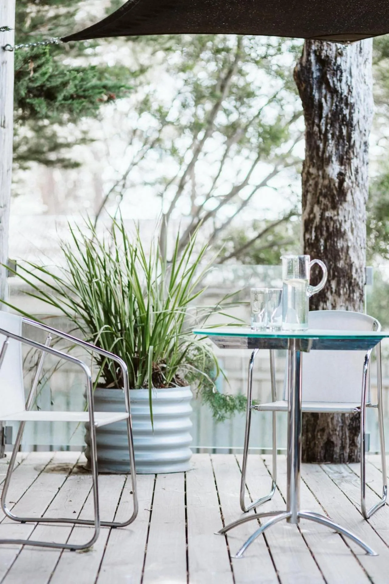 Balcony/Terrace in Rhyll Haven Luxury Getaway Apartments