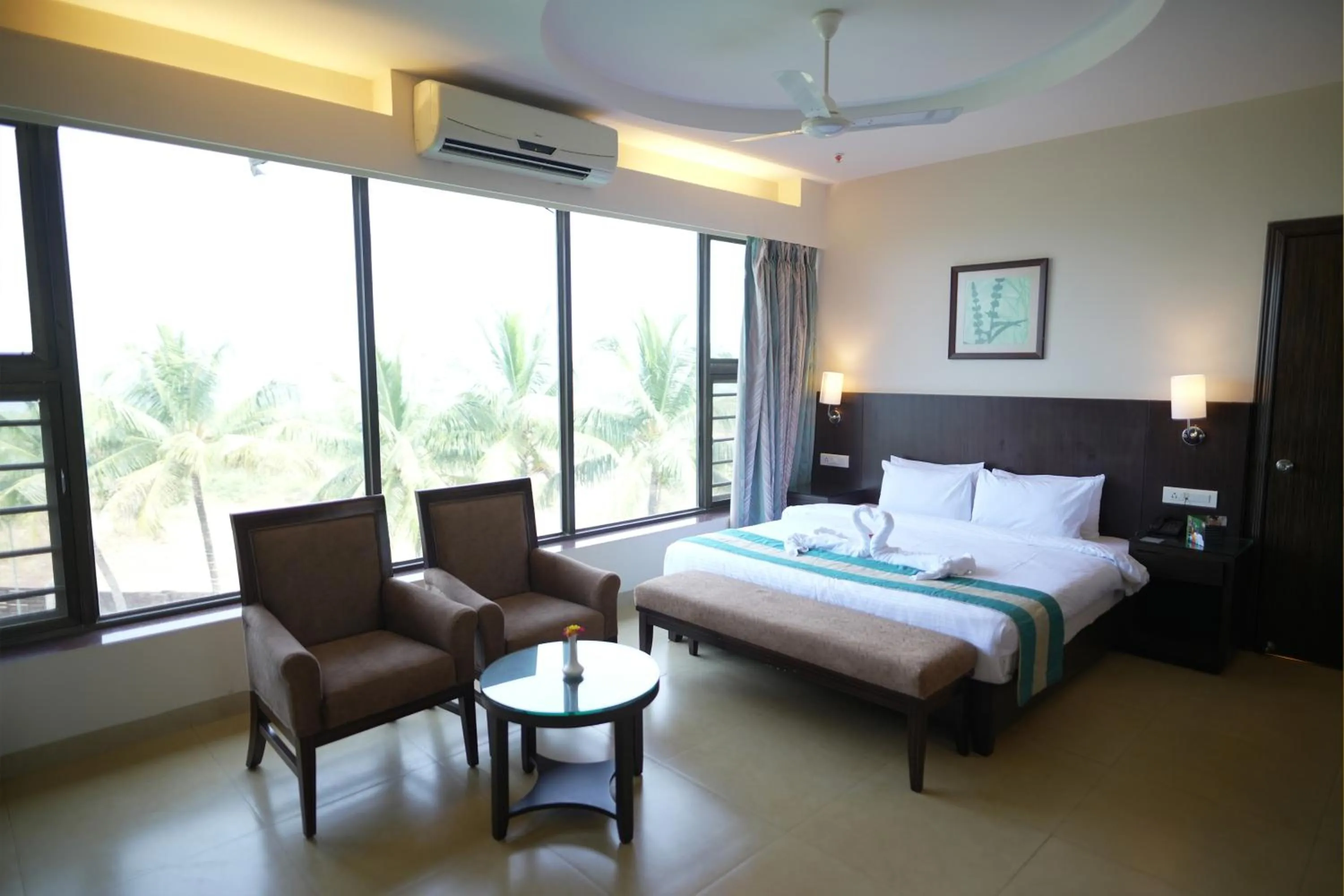 Bed in Greenleaf The Resort & Spa, Ganpatipule