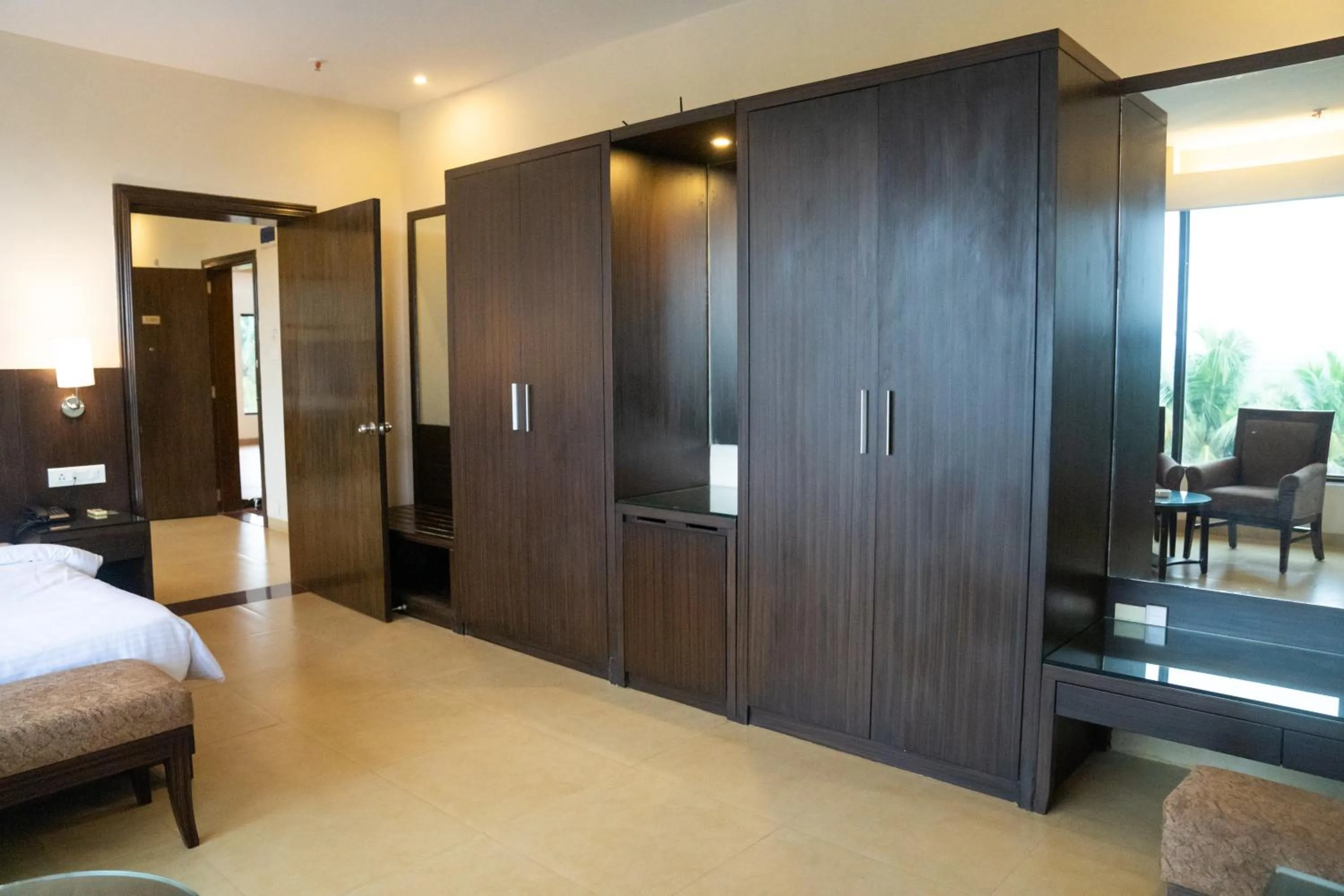 Bedroom, Bed in Greenleaf The Resort & Spa, Ganpatipule