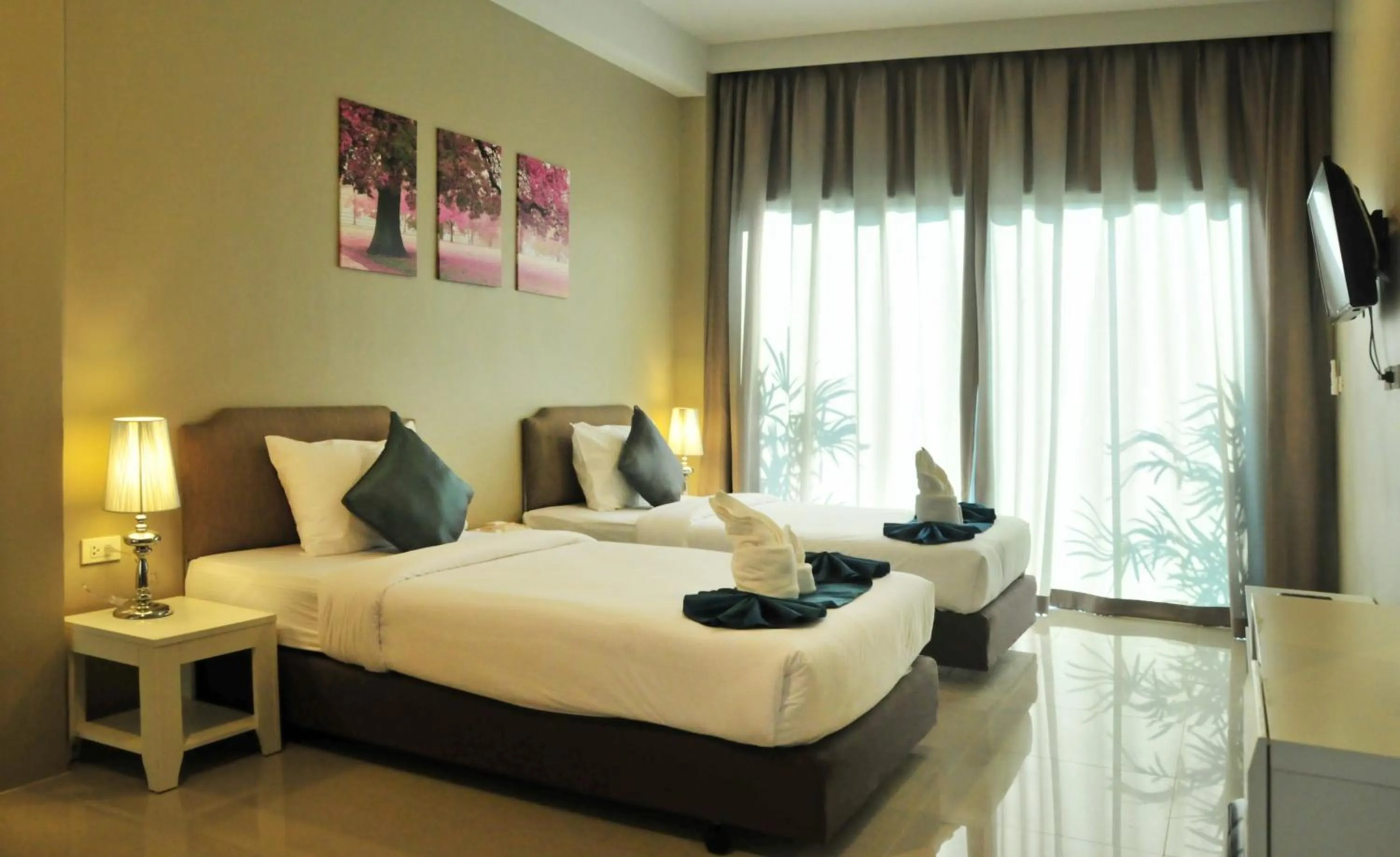 Bedroom, Bed in AM Surin Place