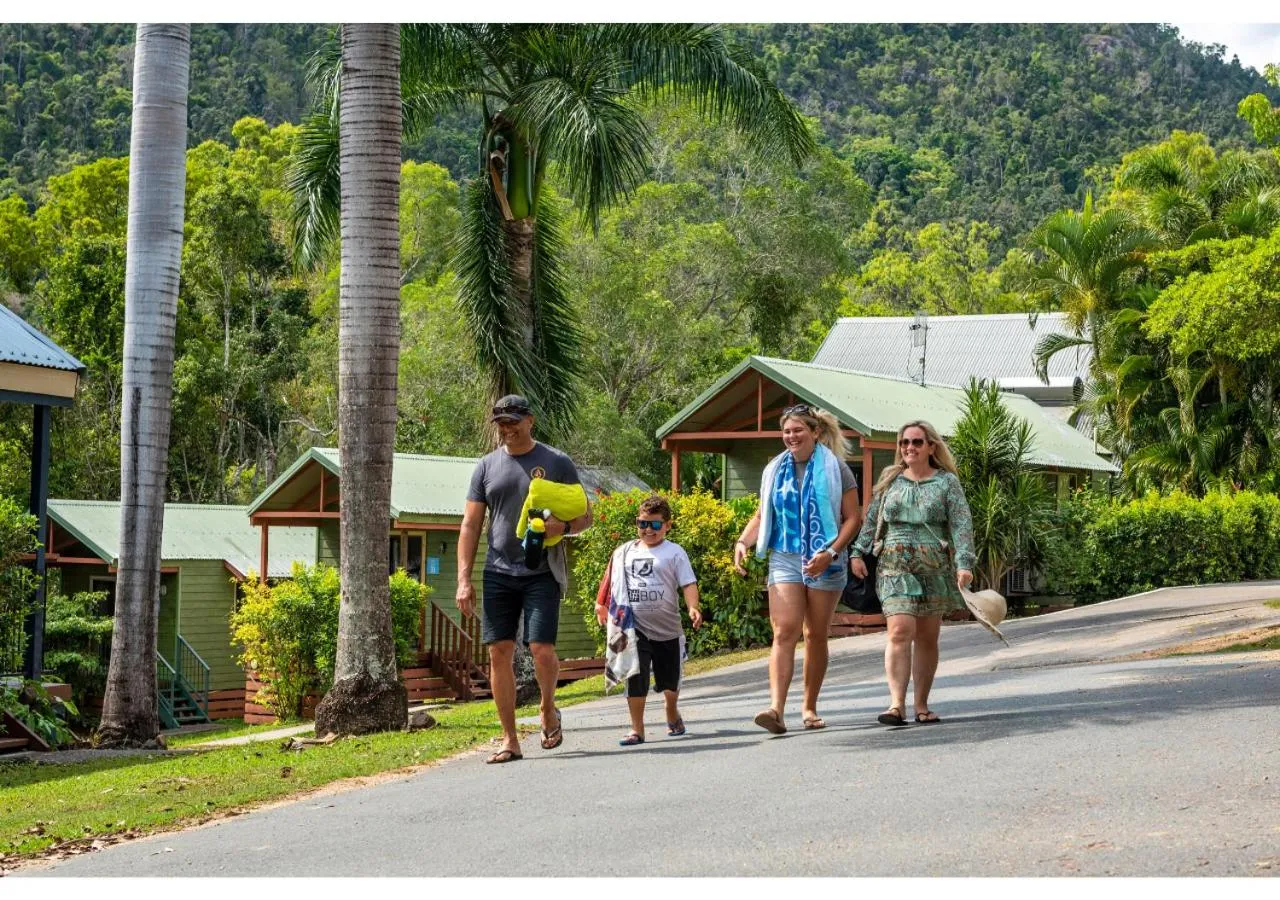 People in Discovery Parks - Airlie Beach