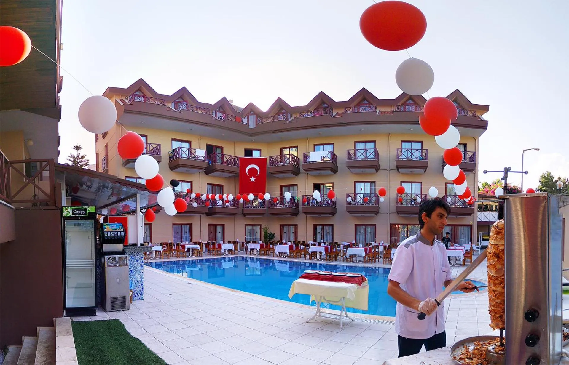 Swimming pool in HİMEROS BEACH HOTEL