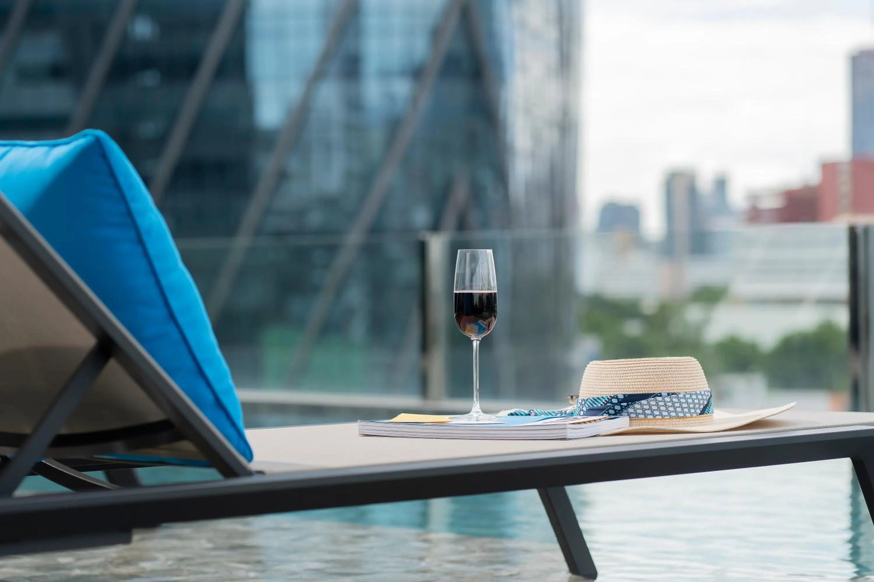 Pool view in Seekers Finders Rama IV Hotel SureStay Collection by BW