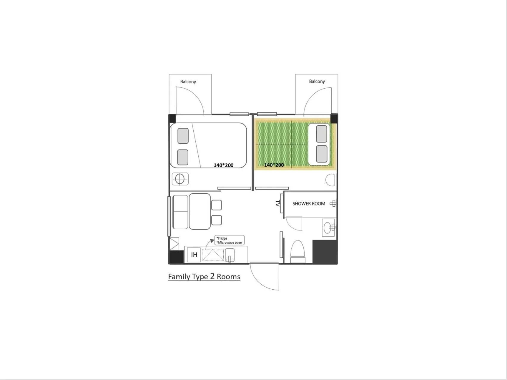 Floor plan in TokyoNEST Nippori