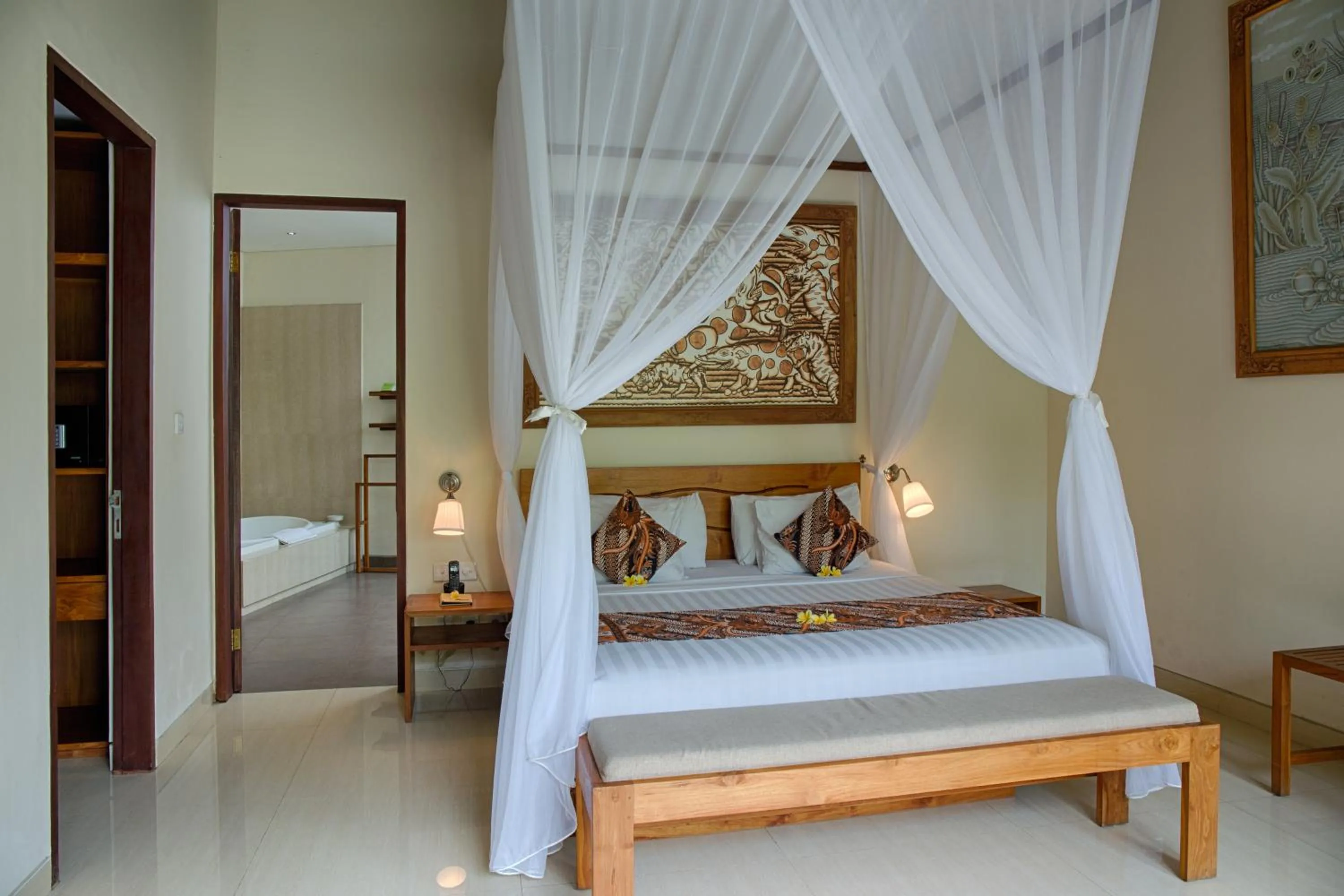 Decorative detail, Bed in Santun Luxury Private Villas