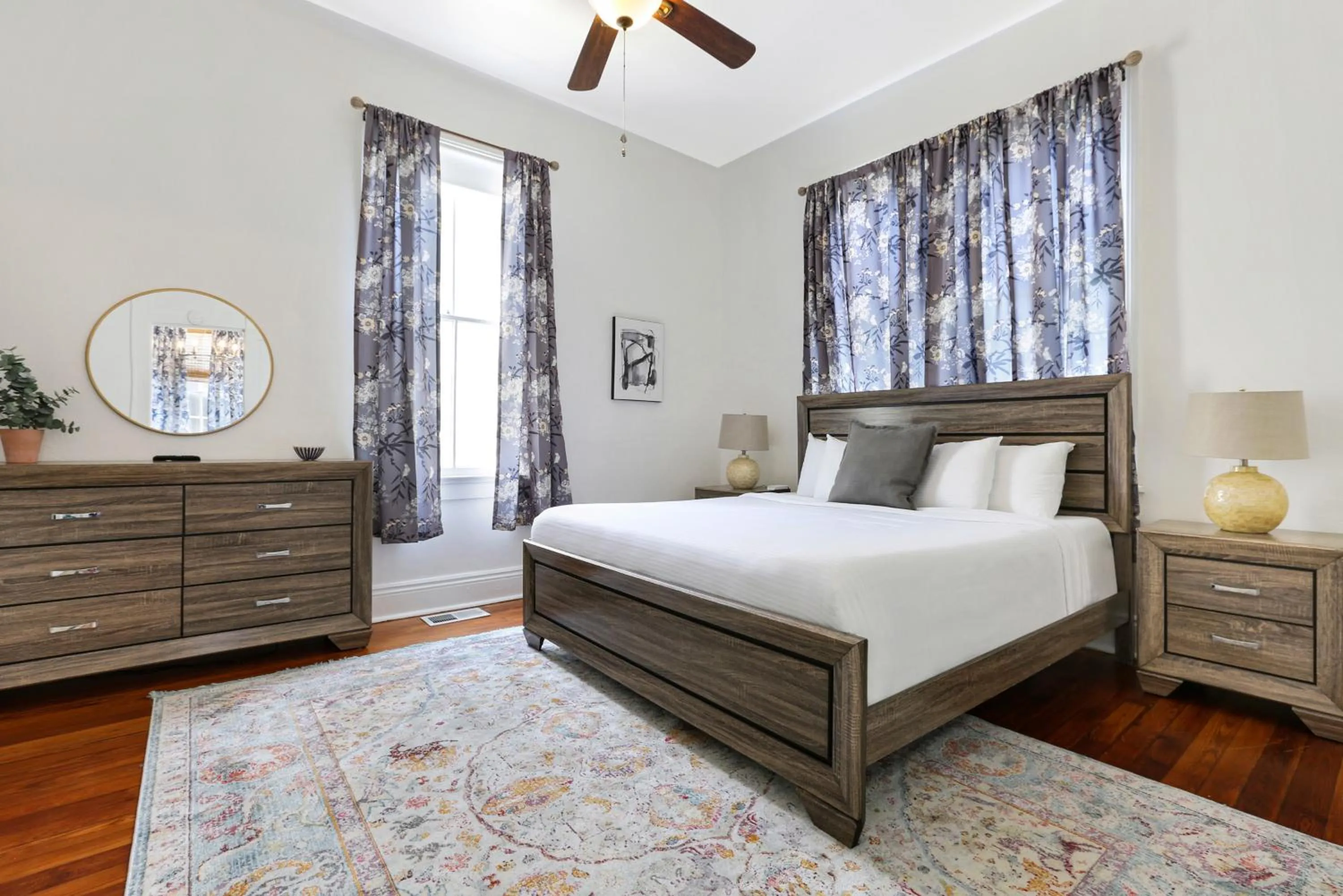Bedroom, Bed in Uptown Spacious 4BD/3BA with Historic Charm