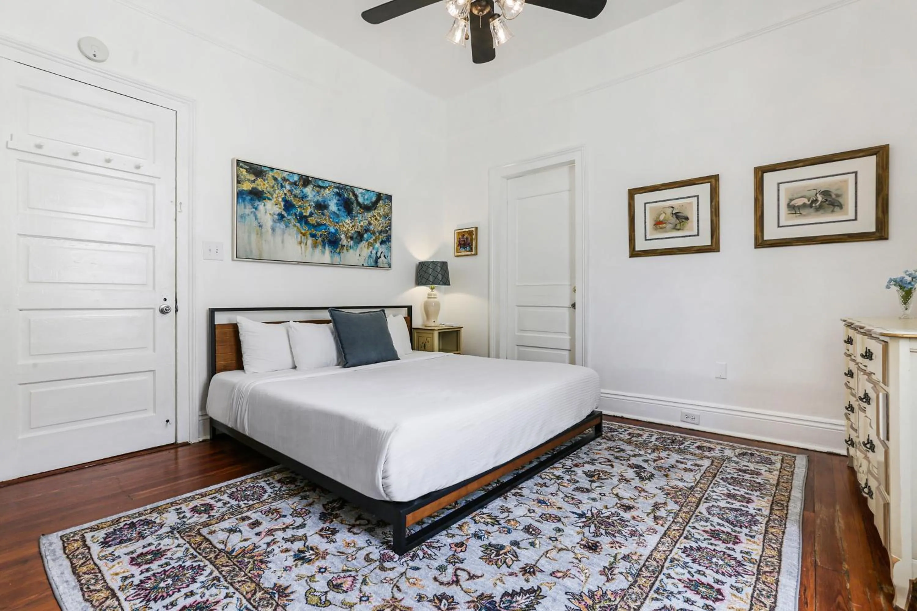 Bedroom, Bed in Uptown Spacious 4BD/3BA with Historic Charm
