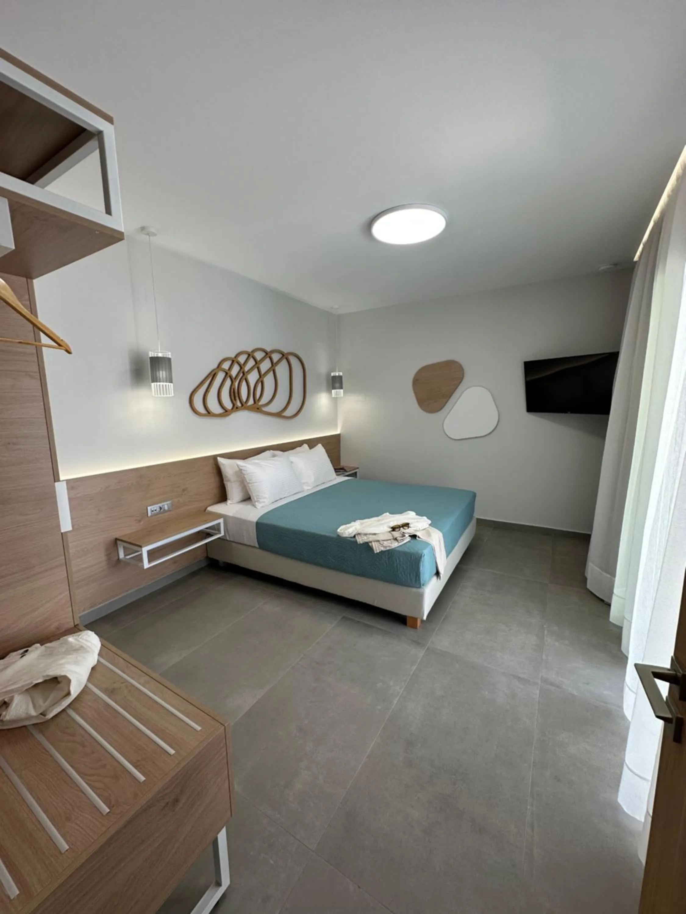 Bed in Evdokia Suites