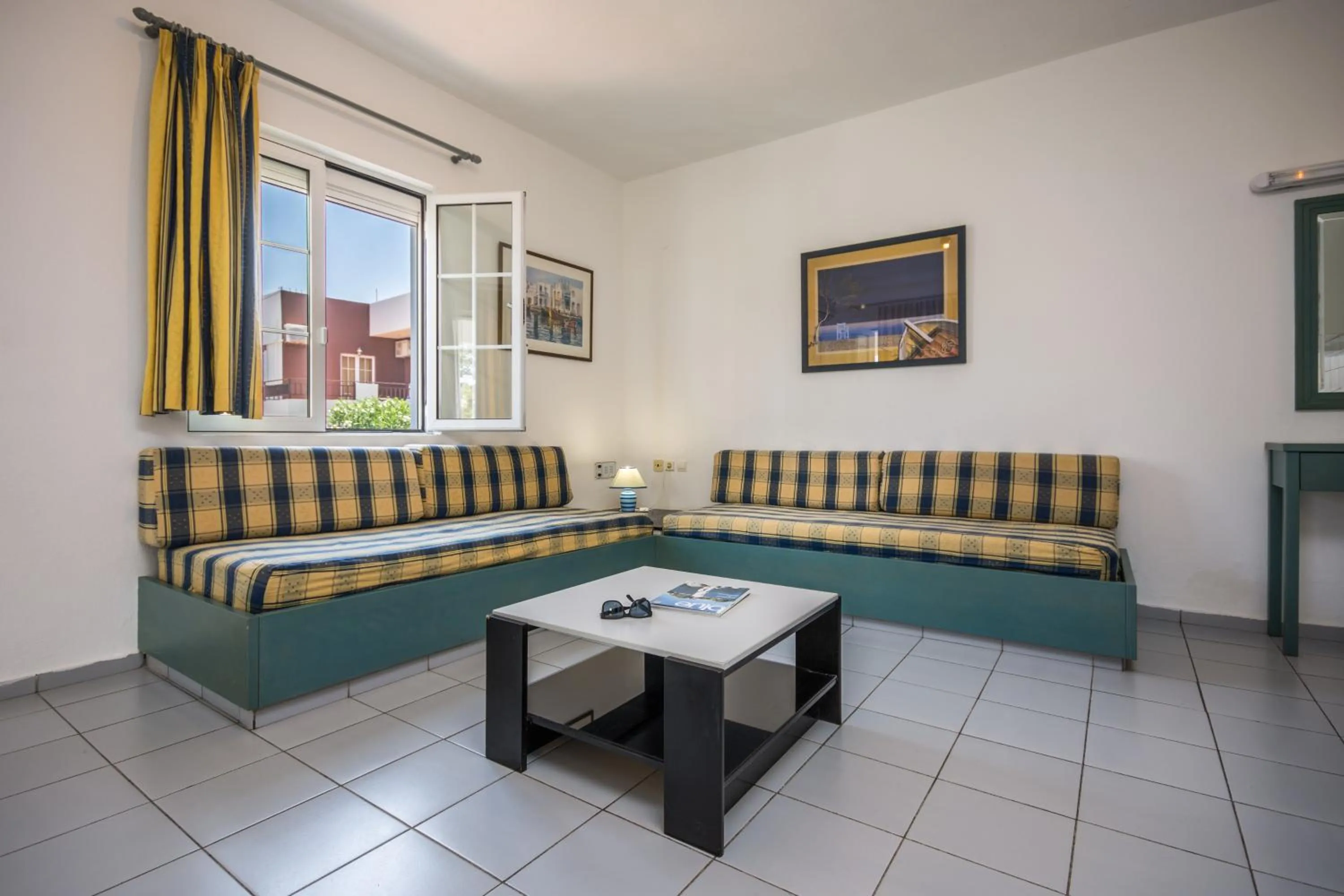 Living room in Evdokia Suites