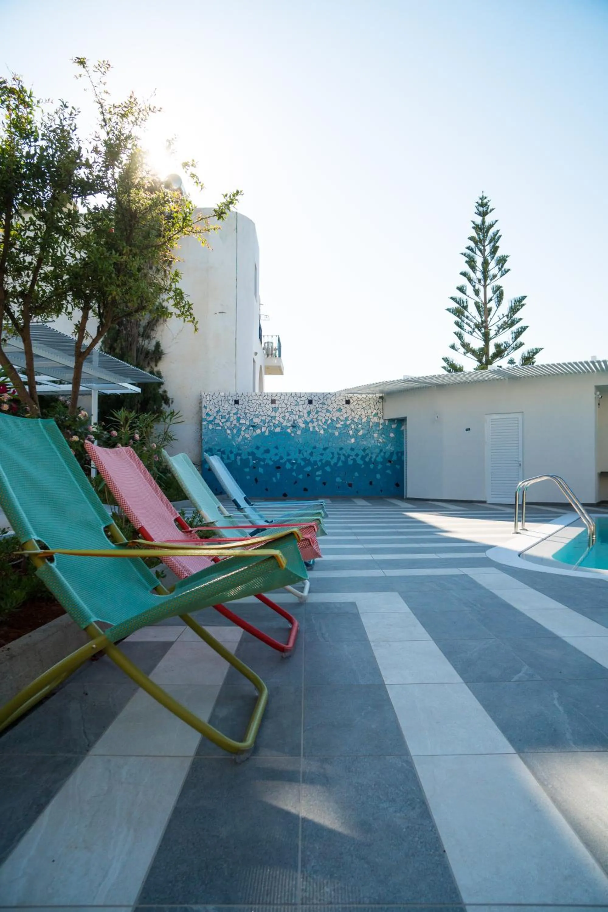 Swimming pool in Evdokia Suites
