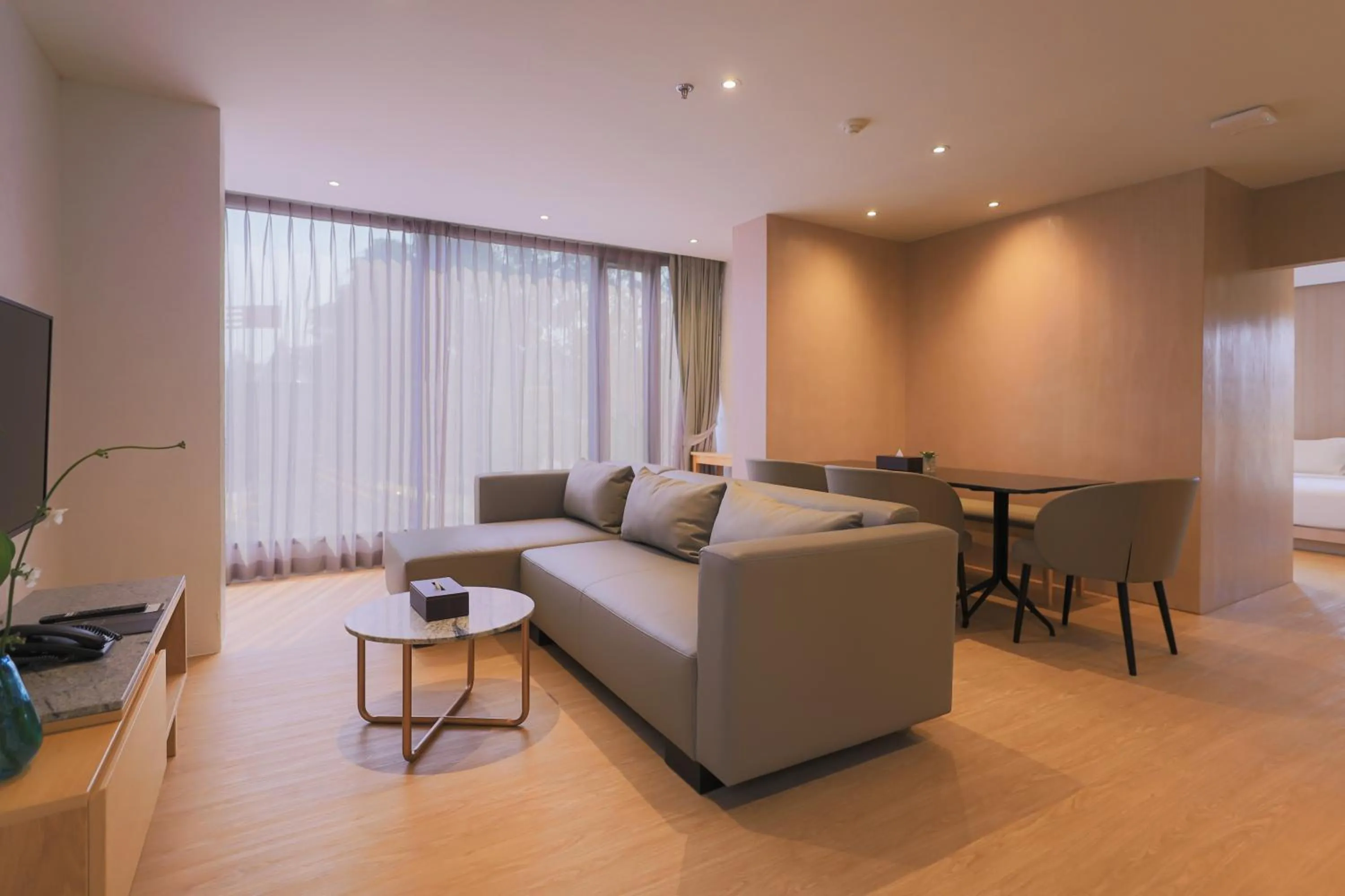 TV and multimedia in Balcony Seaside Sriracha Hotel & Serviced Apartments