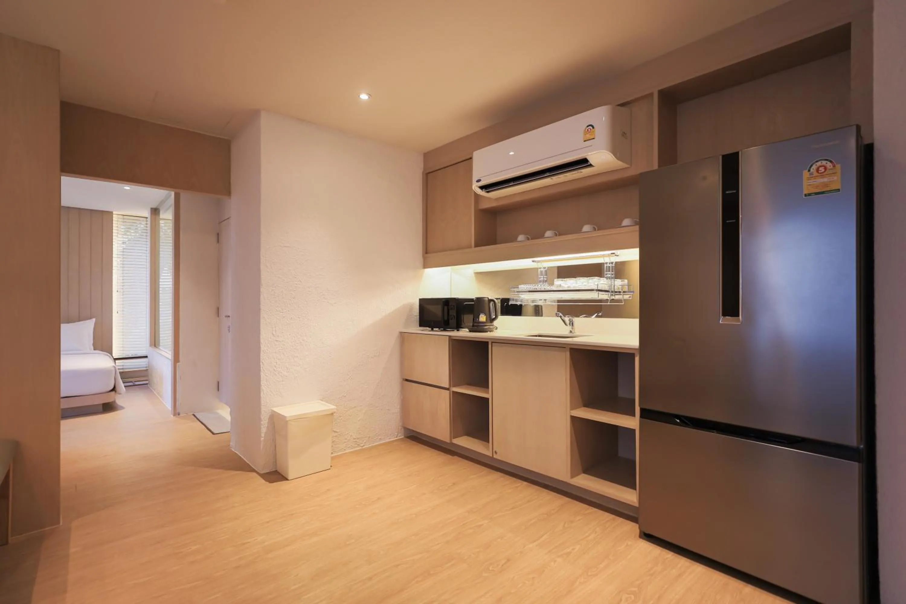 Bed in Balcony Seaside Sriracha Hotel & Serviced Apartments