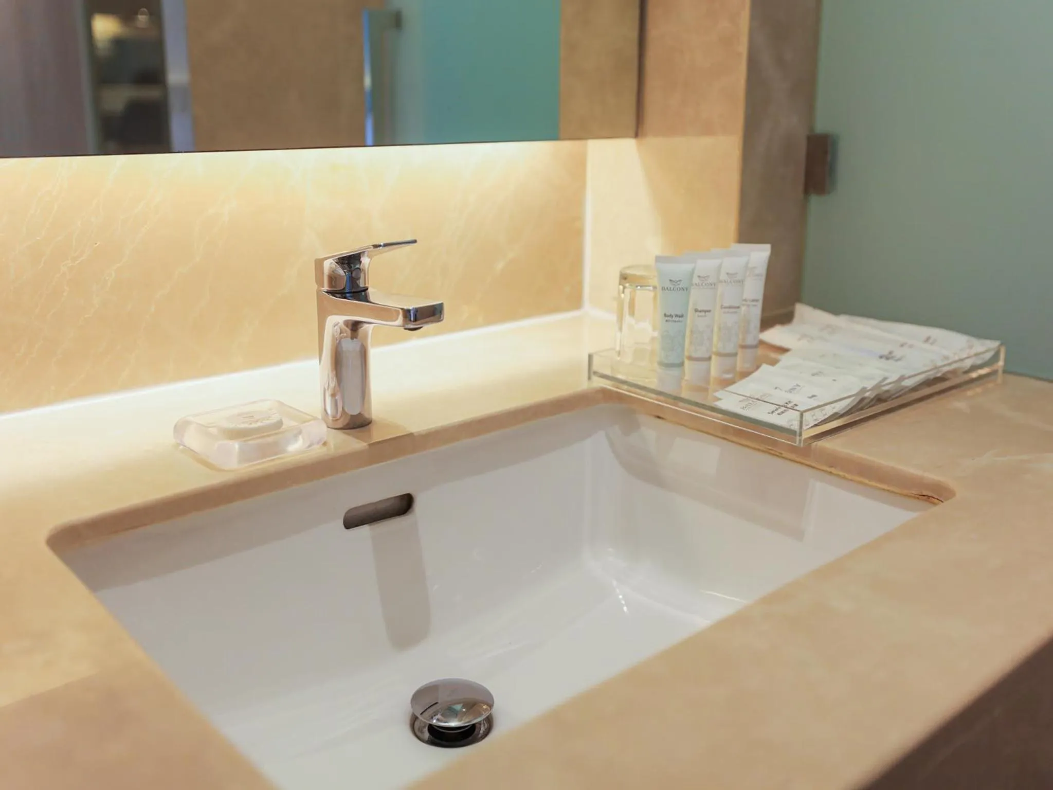 Bathroom in Balcony Seaside Sriracha Hotel & Serviced Apartments