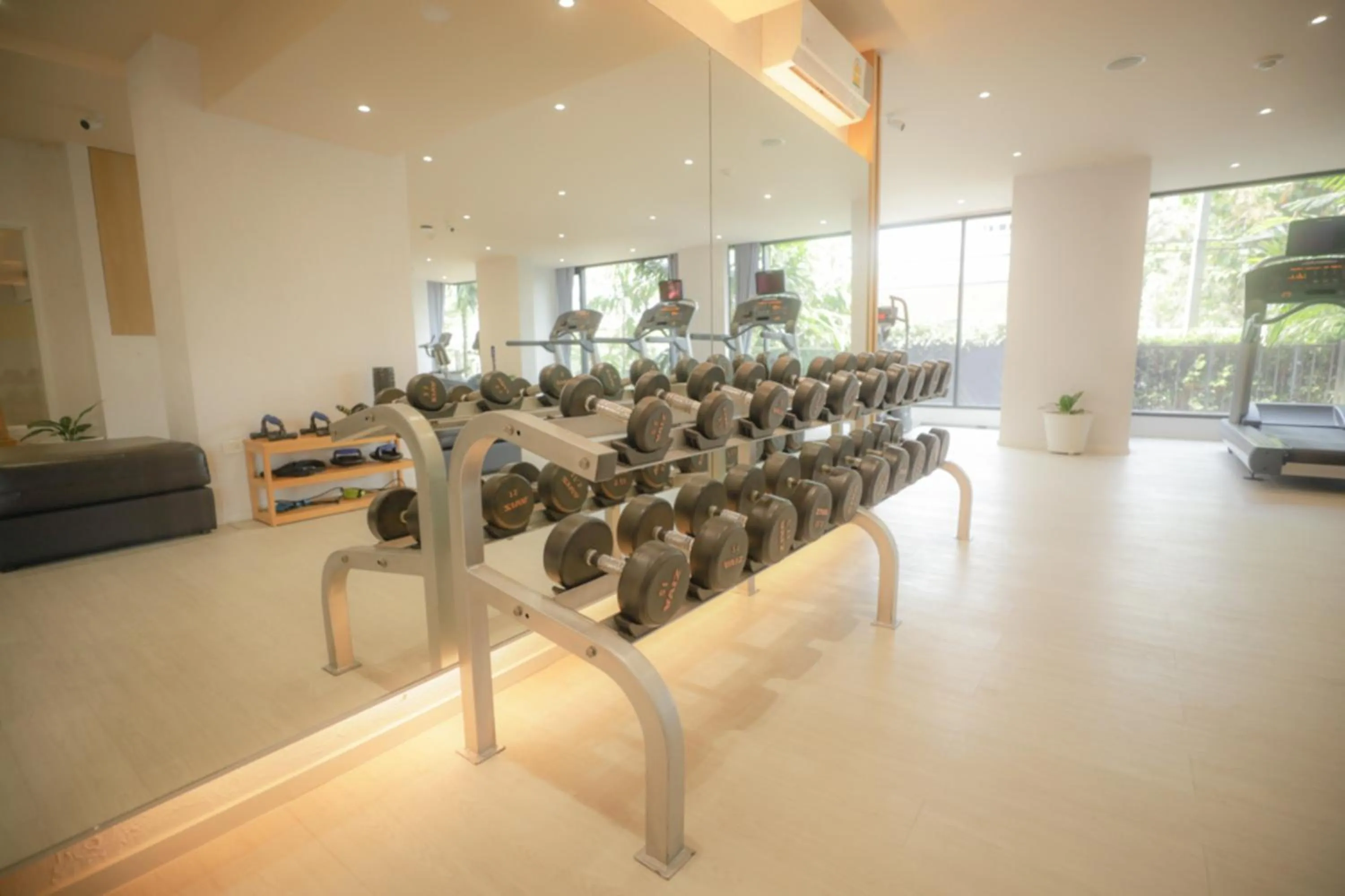 Fitness centre/facilities in Balcony Seaside Sriracha Hotel & Serviced Apartments