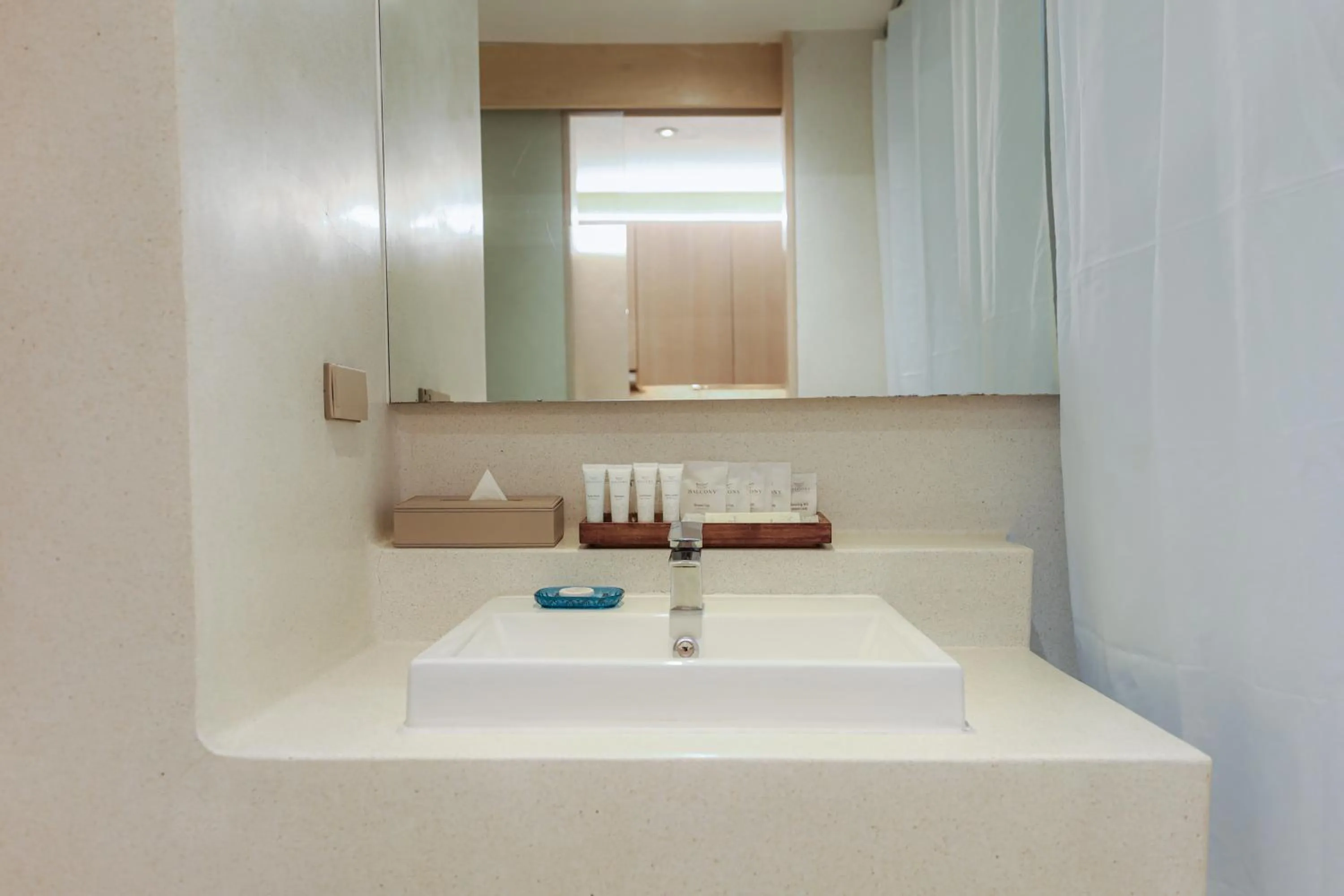 Bathroom in Balcony Seaside Sriracha Hotel & Serviced Apartments