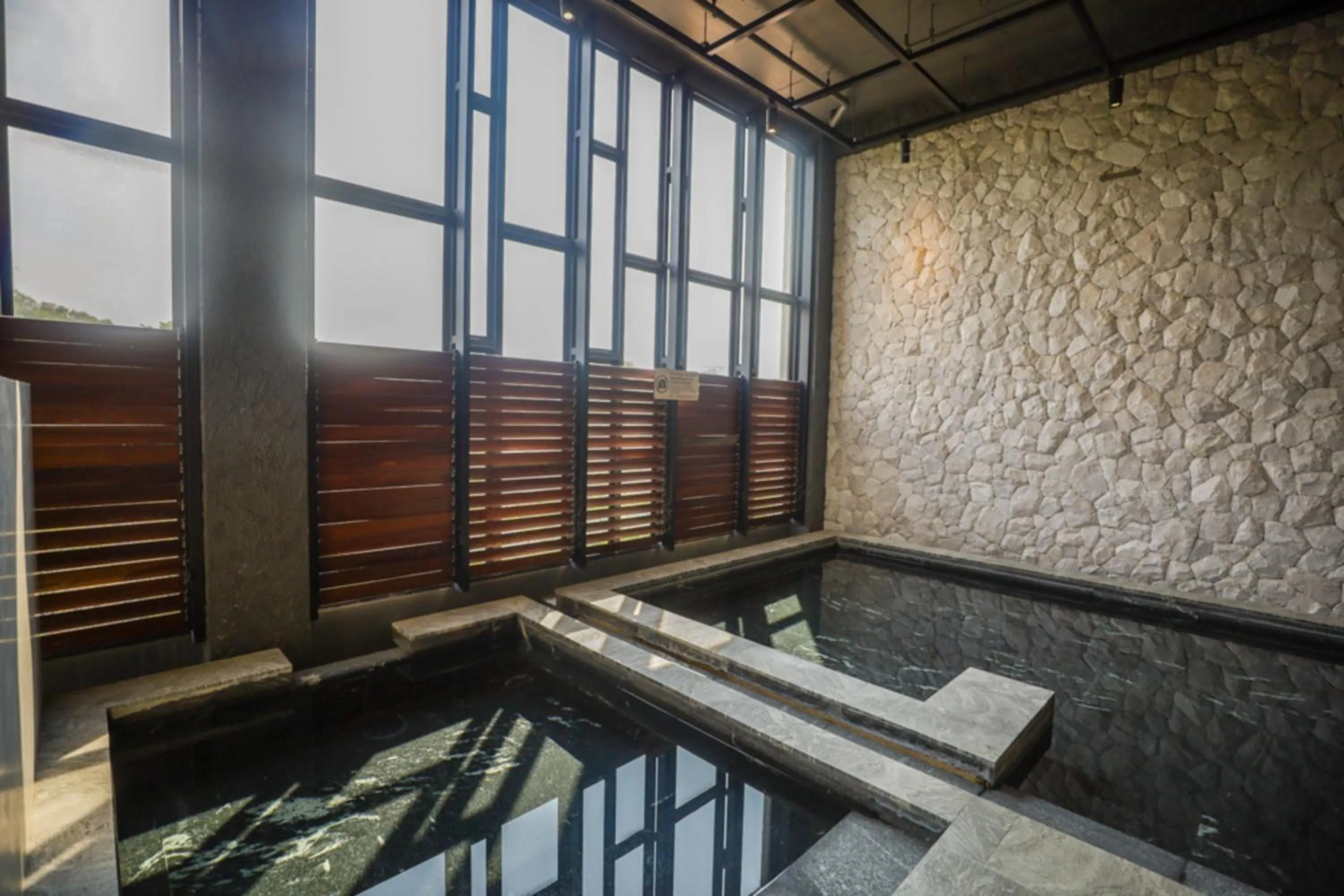 Hot Spring Bath in Balcony Seaside Sriracha Hotel & Serviced Apartments
