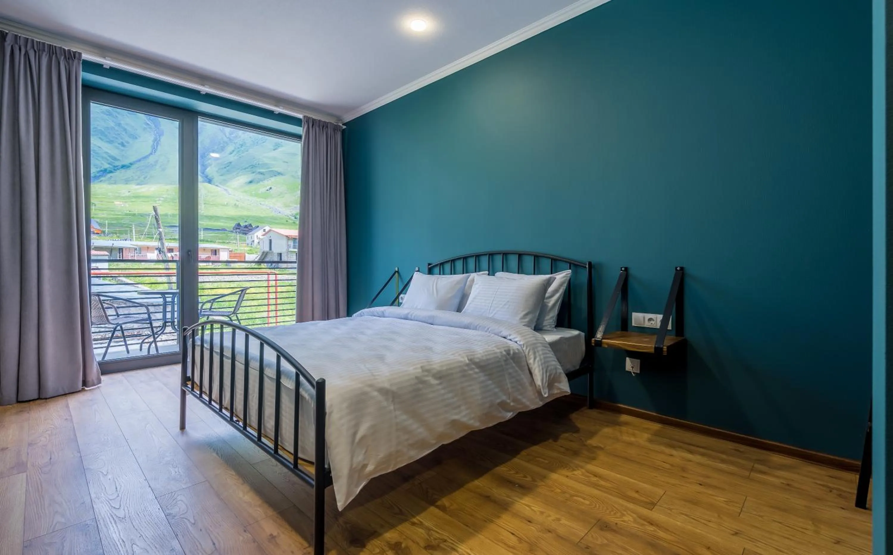 Bed in Hotel Darchi Kazbegi