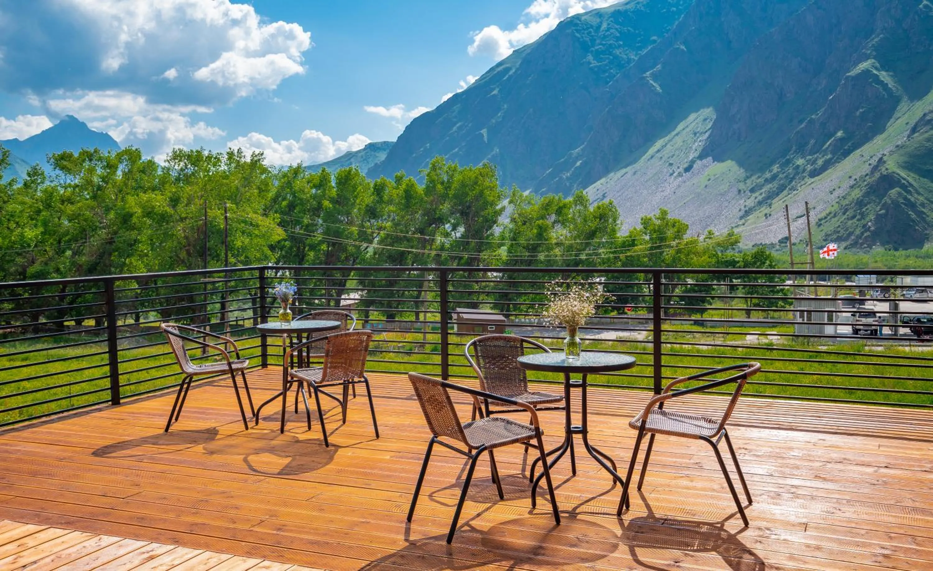 Mountain view in Hotel Darchi Kazbegi