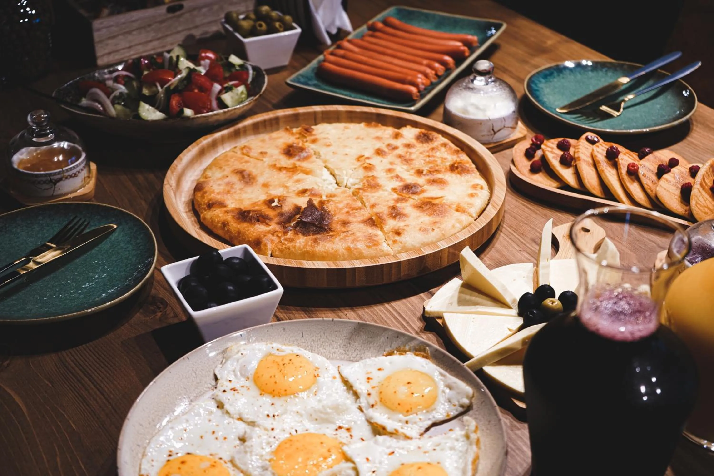 Breakfast in Hotel Darchi Kazbegi