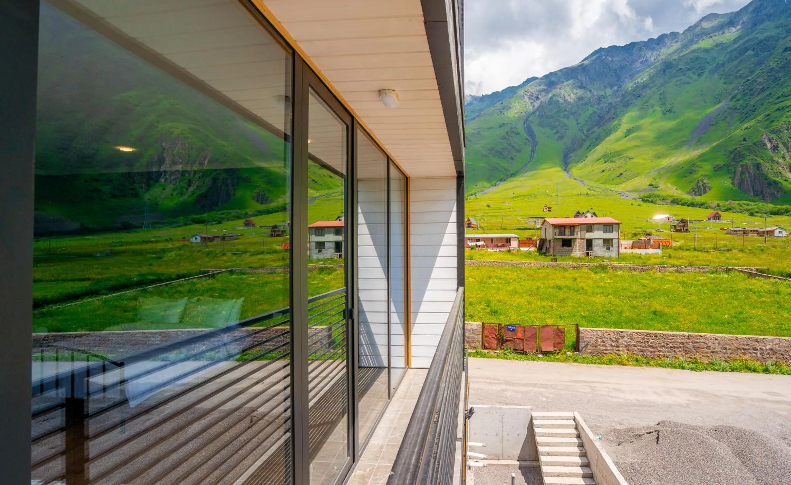 Balcony/Terrace in Hotel Darchi Kazbegi