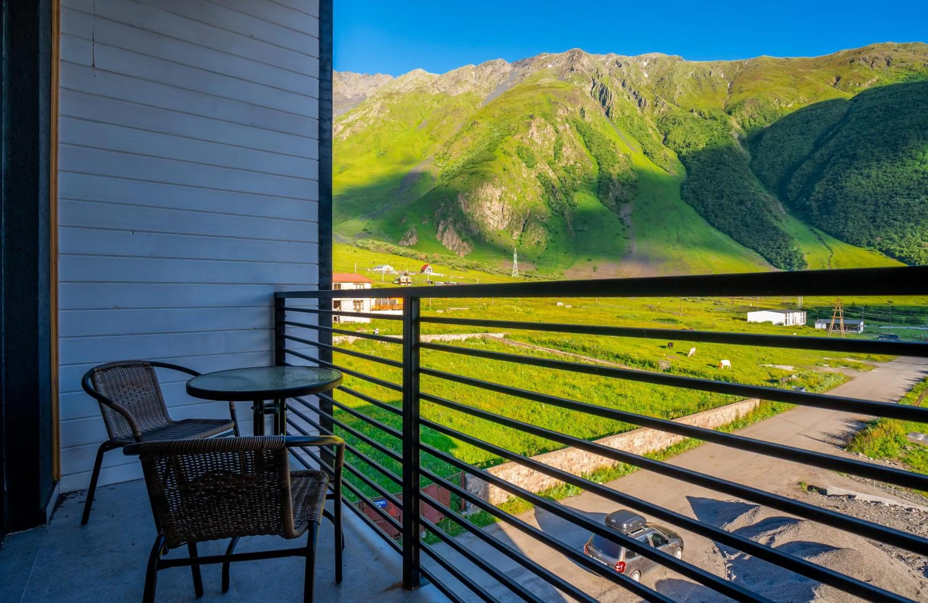 Balcony/Terrace in Hotel Darchi Kazbegi