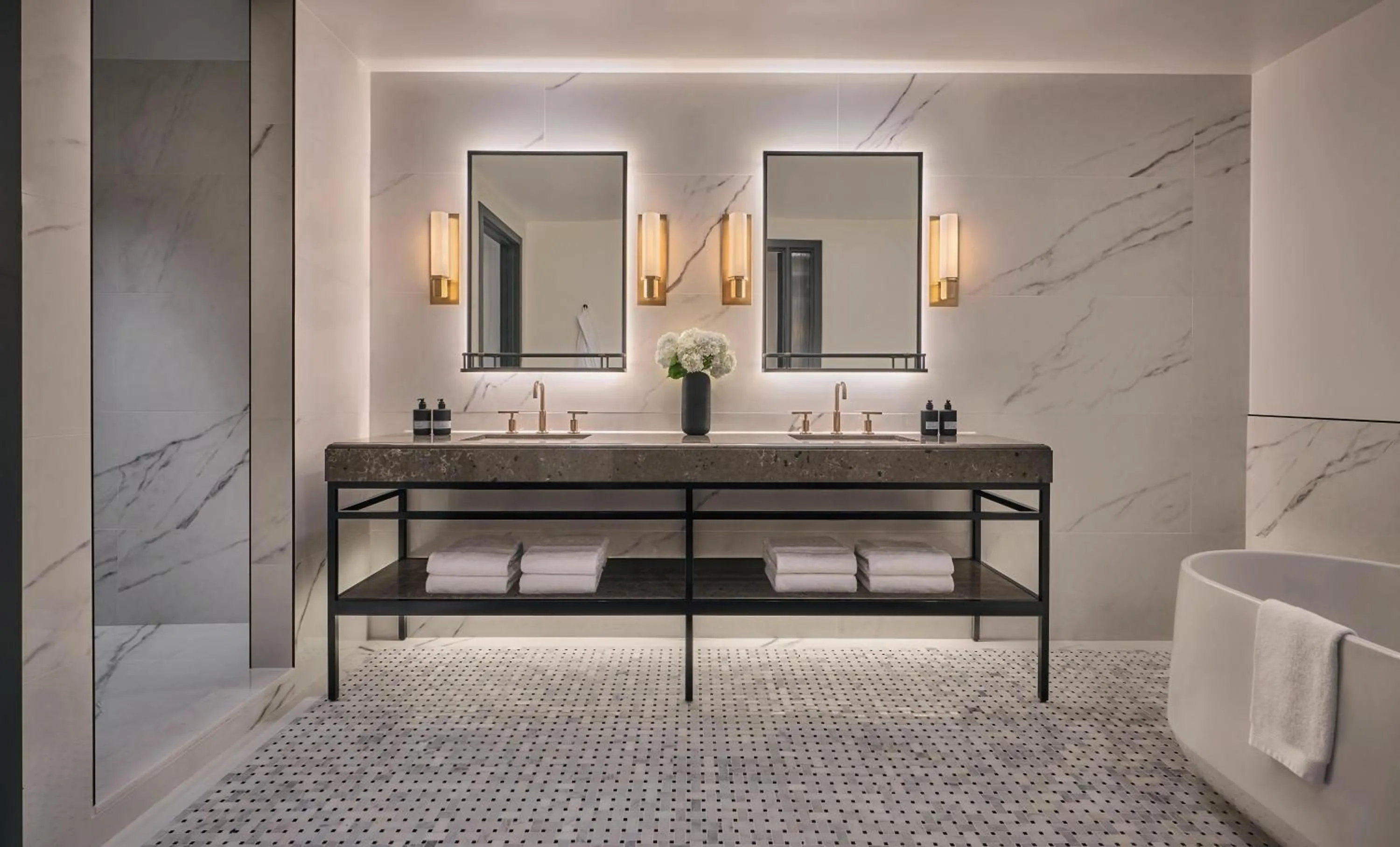 Bathroom in Pendry Washington DC - The Wharf