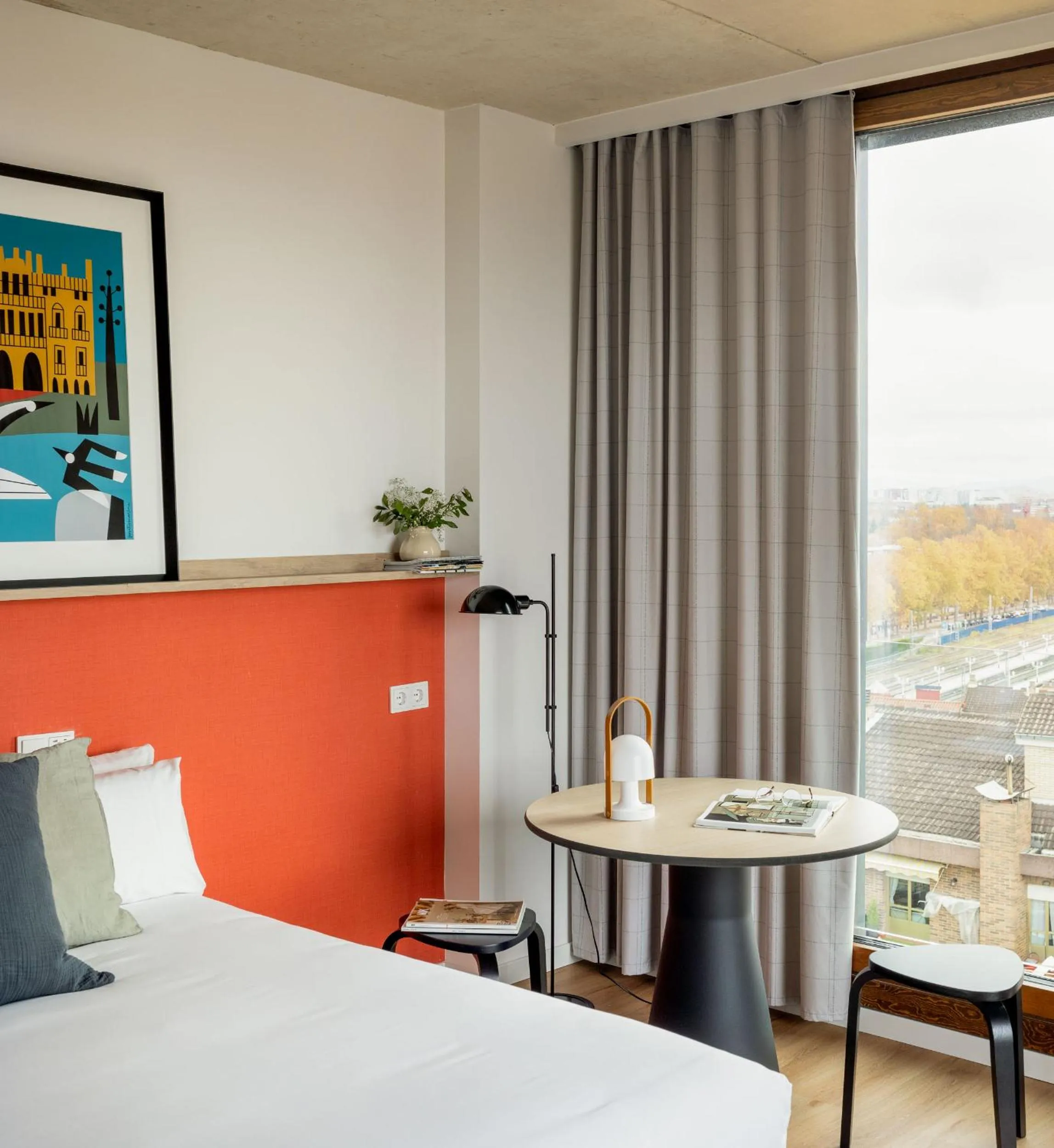 Dining area, Bed in Kora Green City - Aparthotel Passivhaus