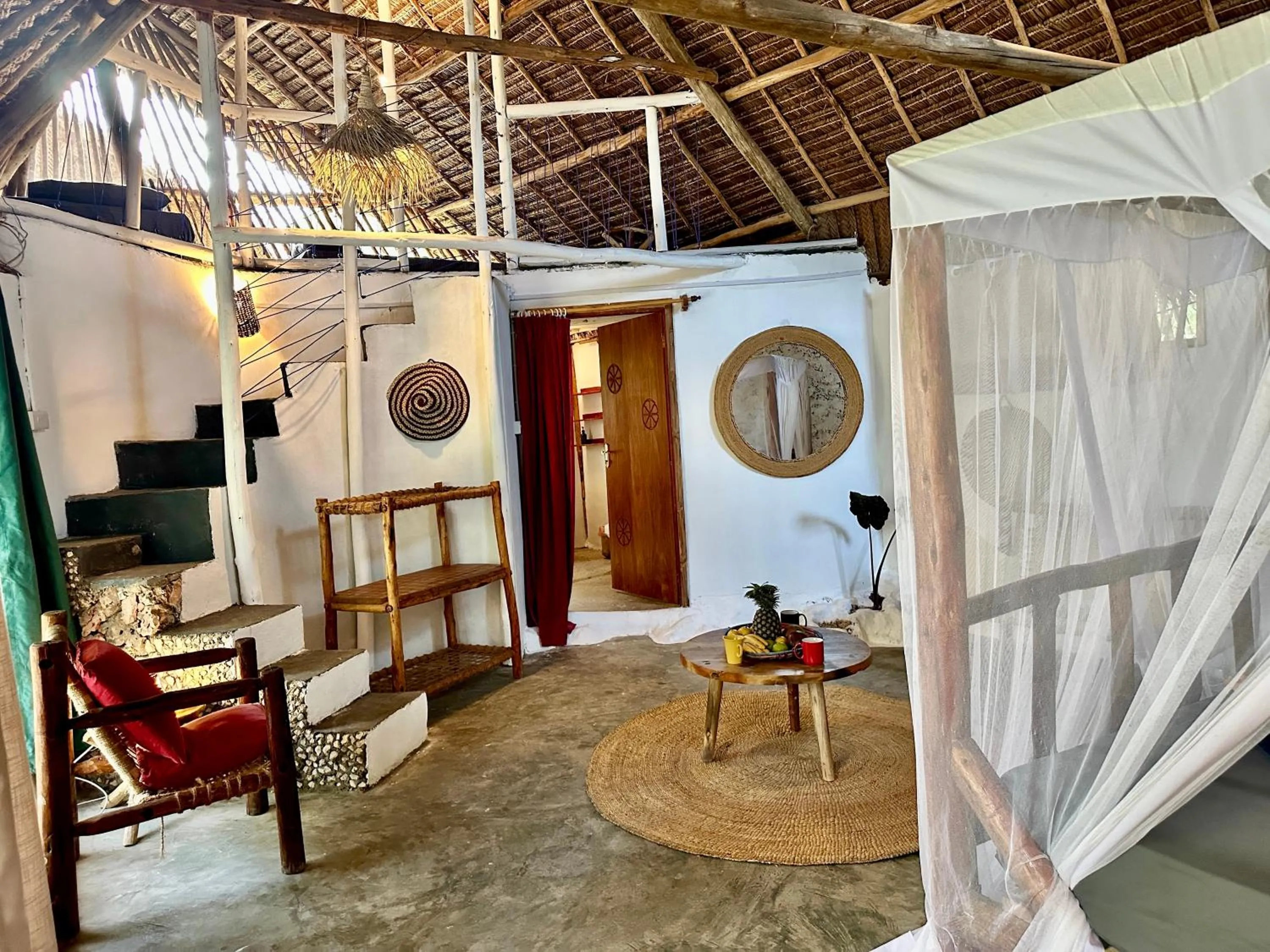 Seating area in Kameleon Blue