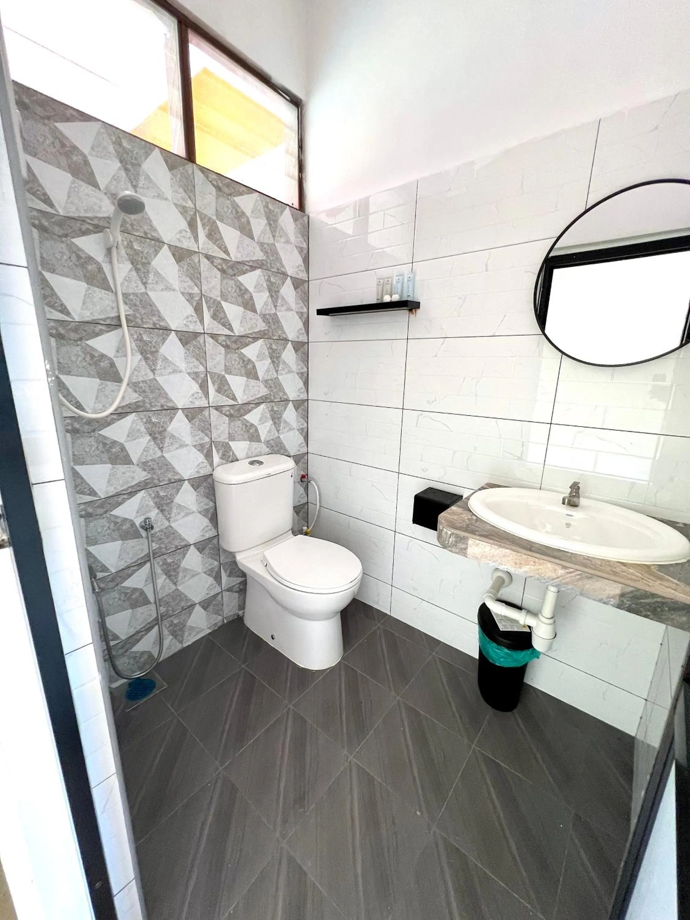 Shower in papaya resort