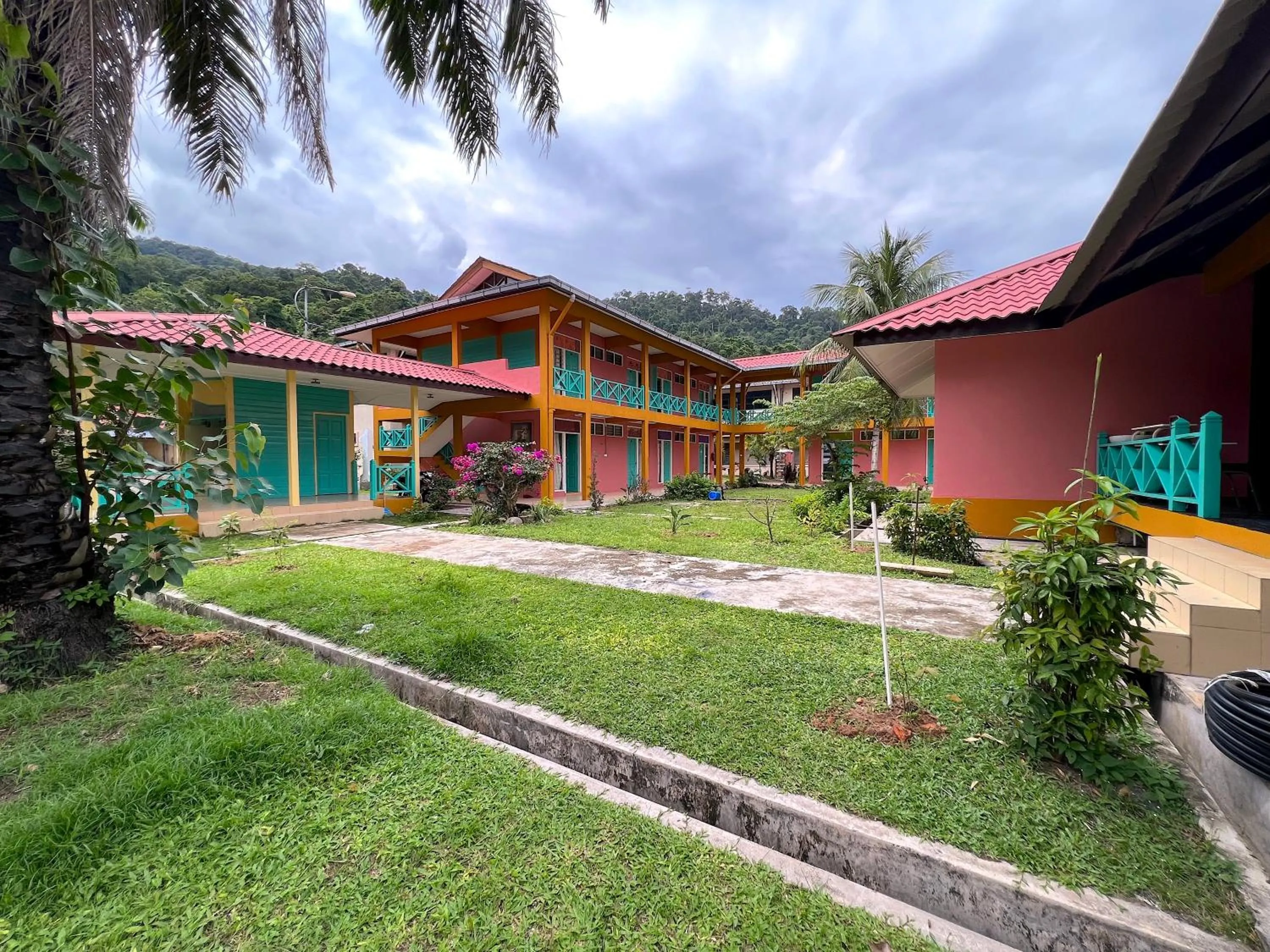 Property building in papaya resort