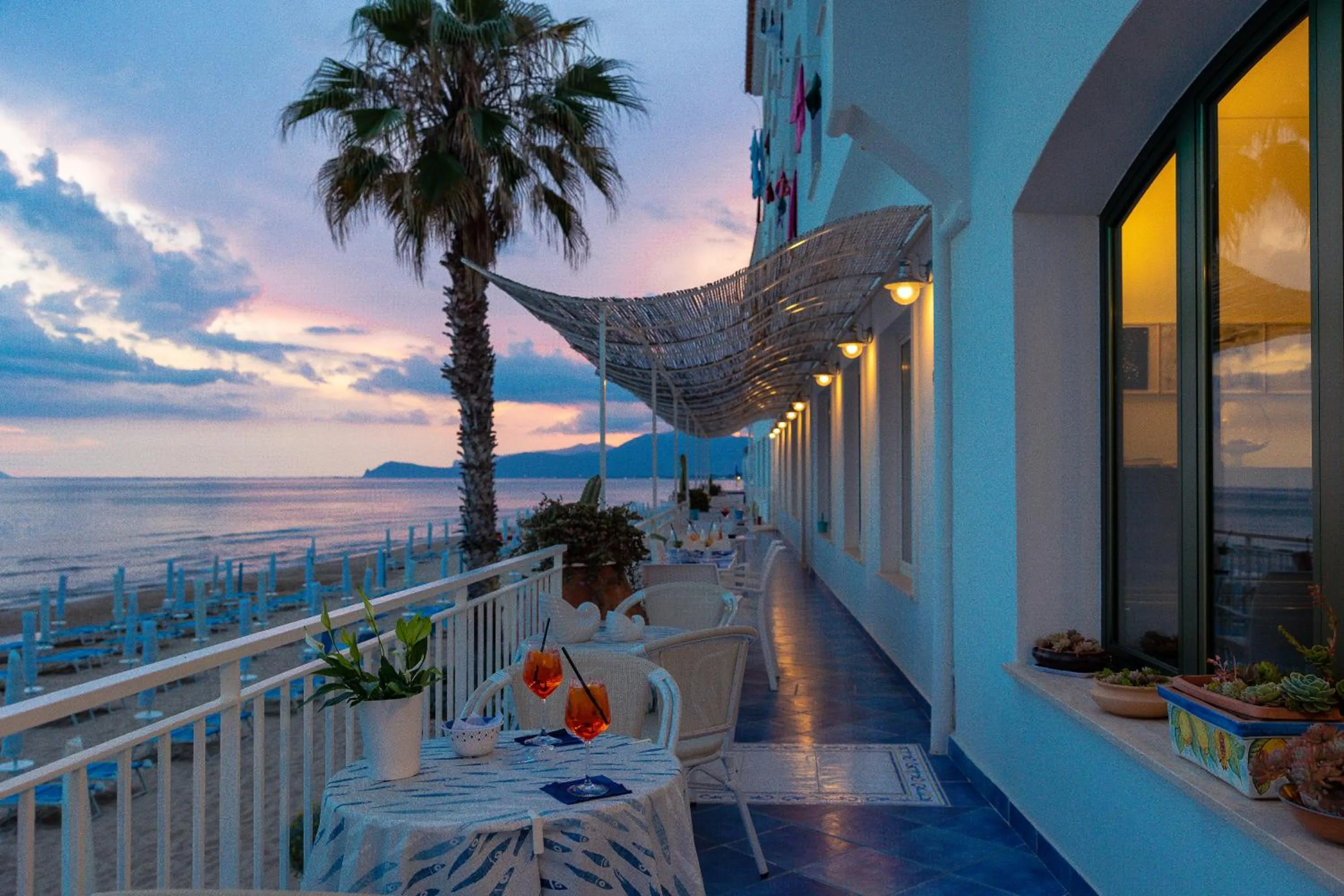 Patio in Hotel Aurora