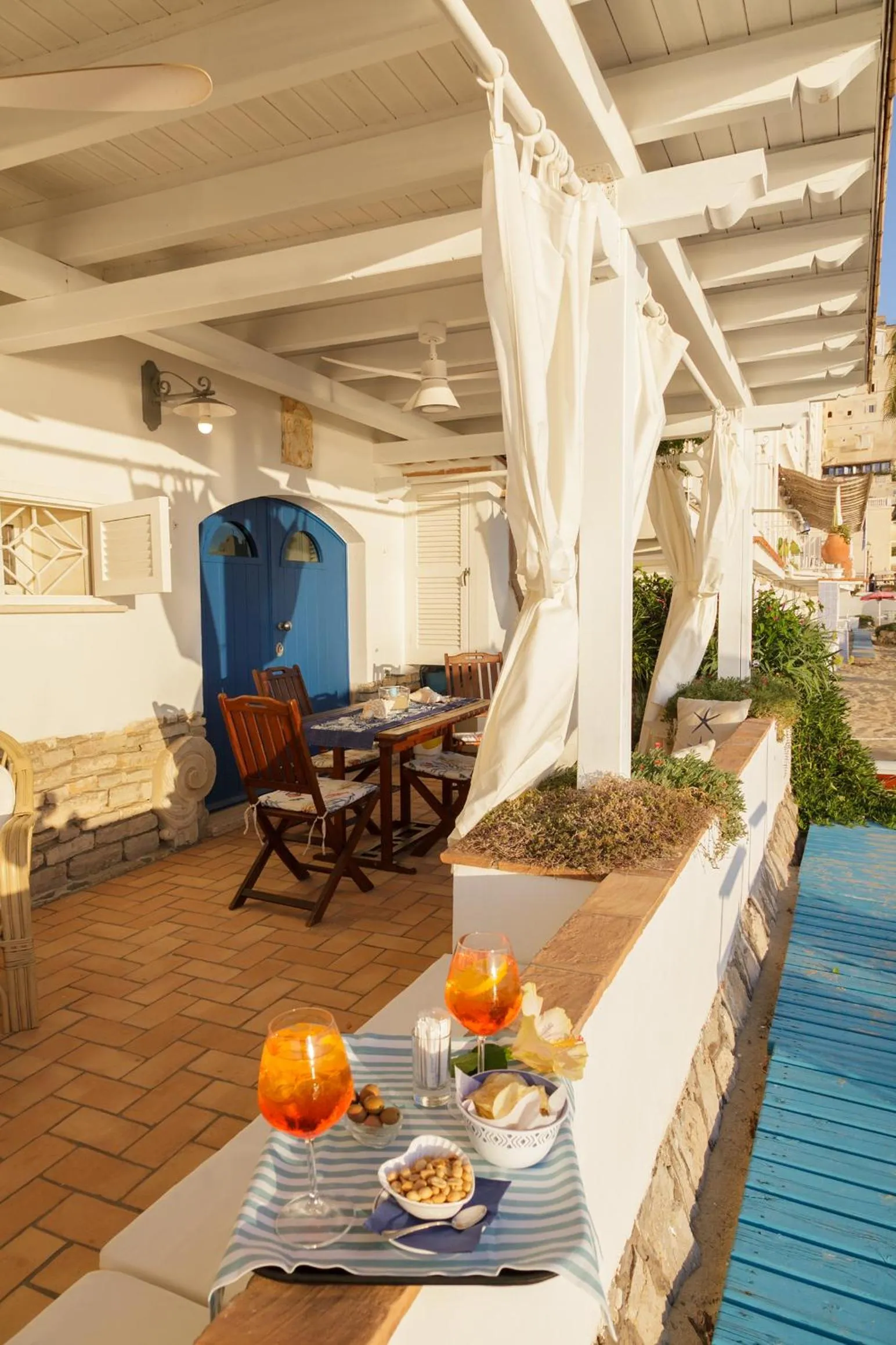 Patio in Hotel Aurora