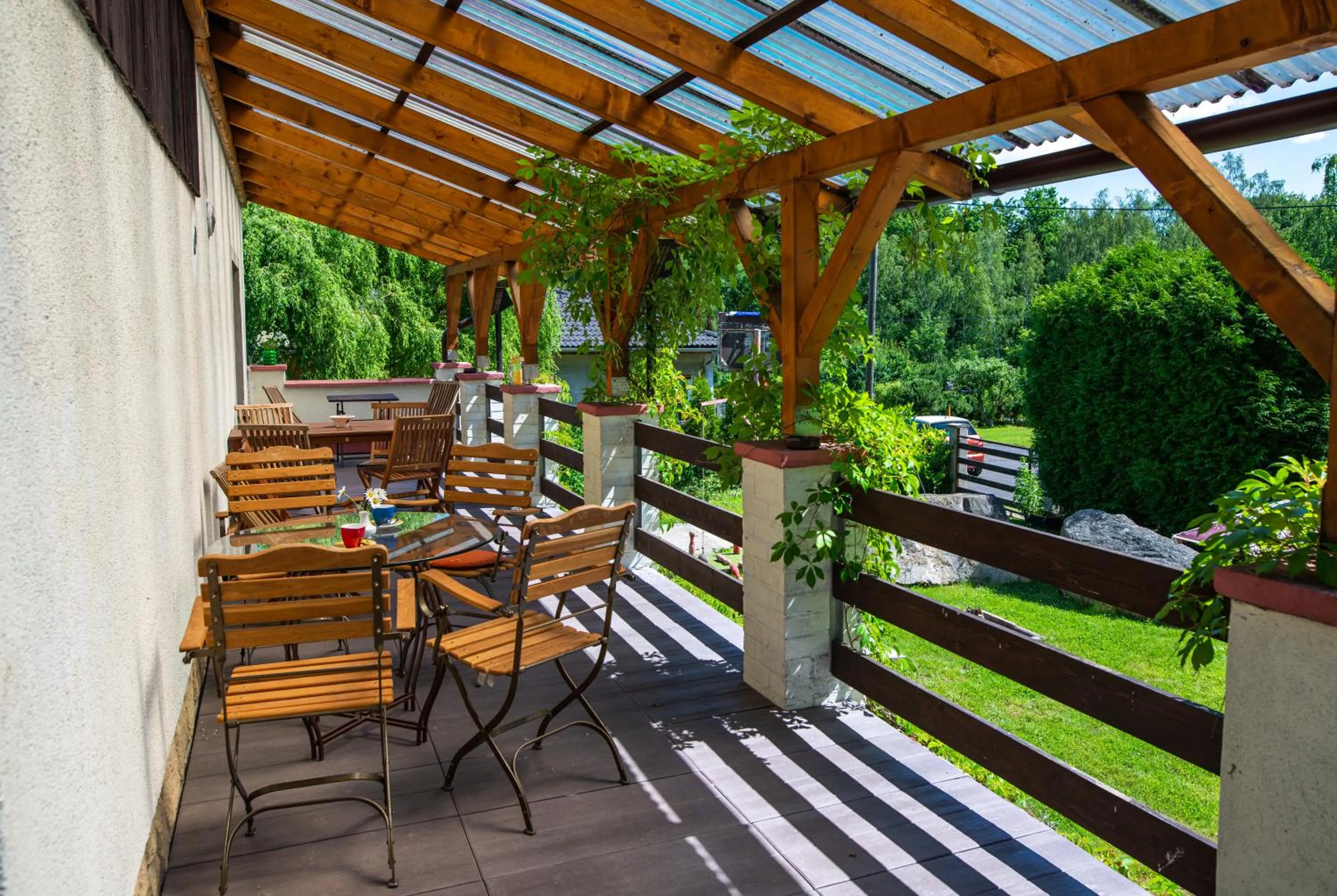 Balcony/Terrace in Penzion Mašek