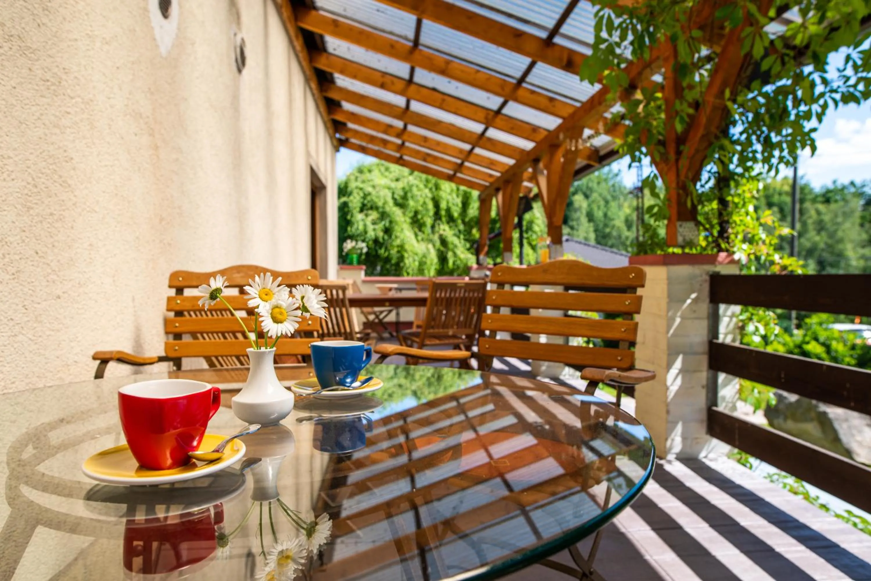 Balcony/Terrace in Penzion Mašek