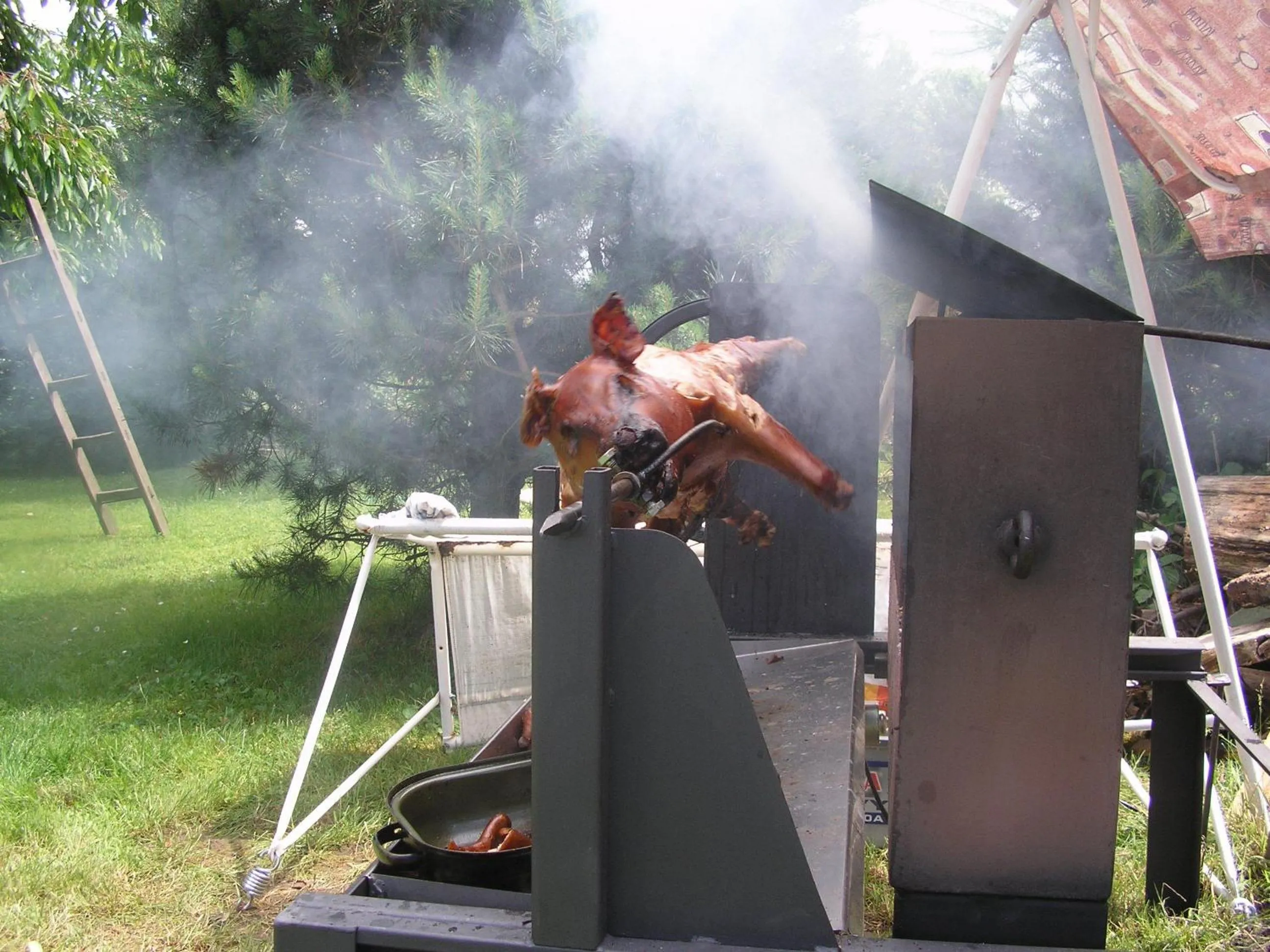 BBQ facilities in Penzion Mašek