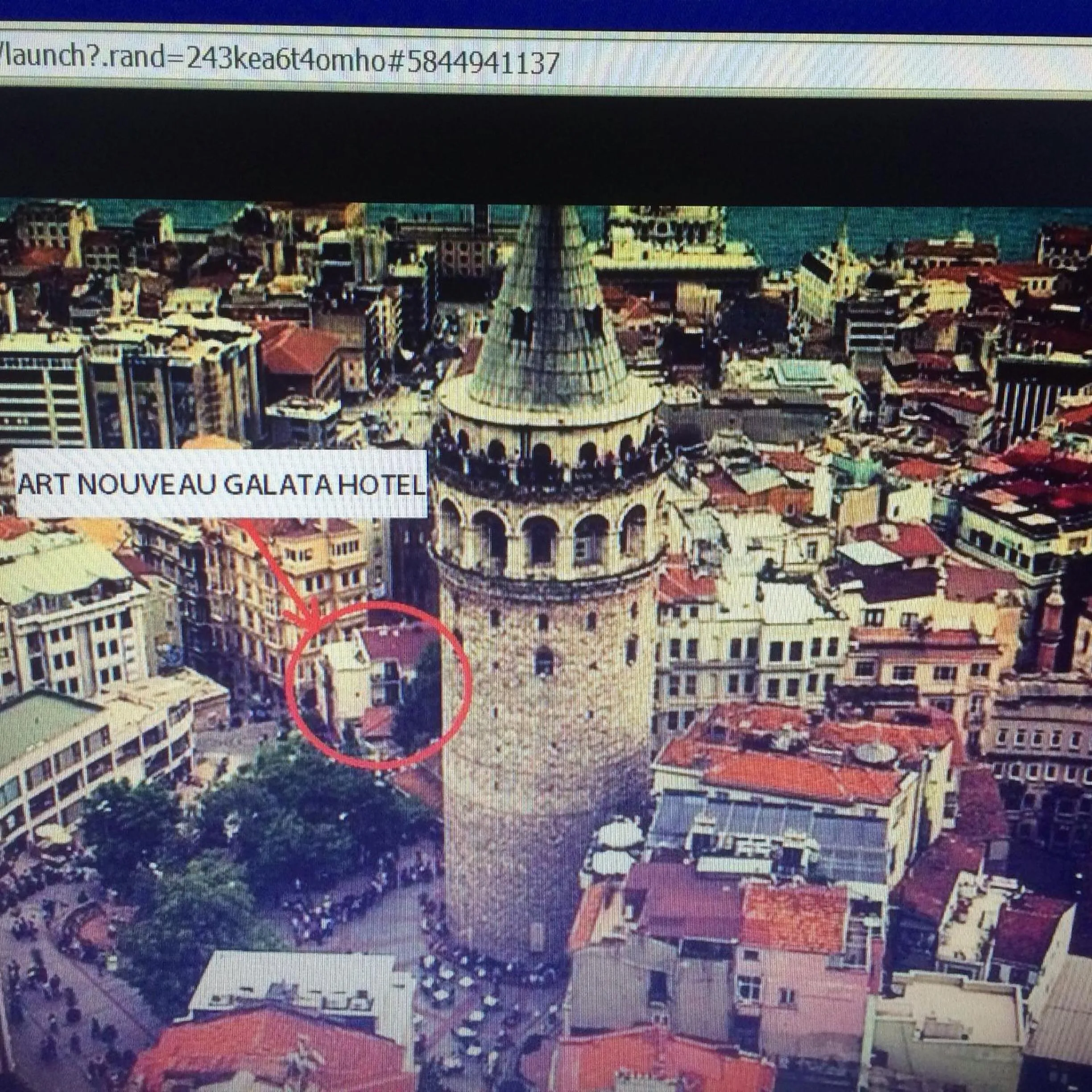 Bird's eye view in Art Nouveau Galata