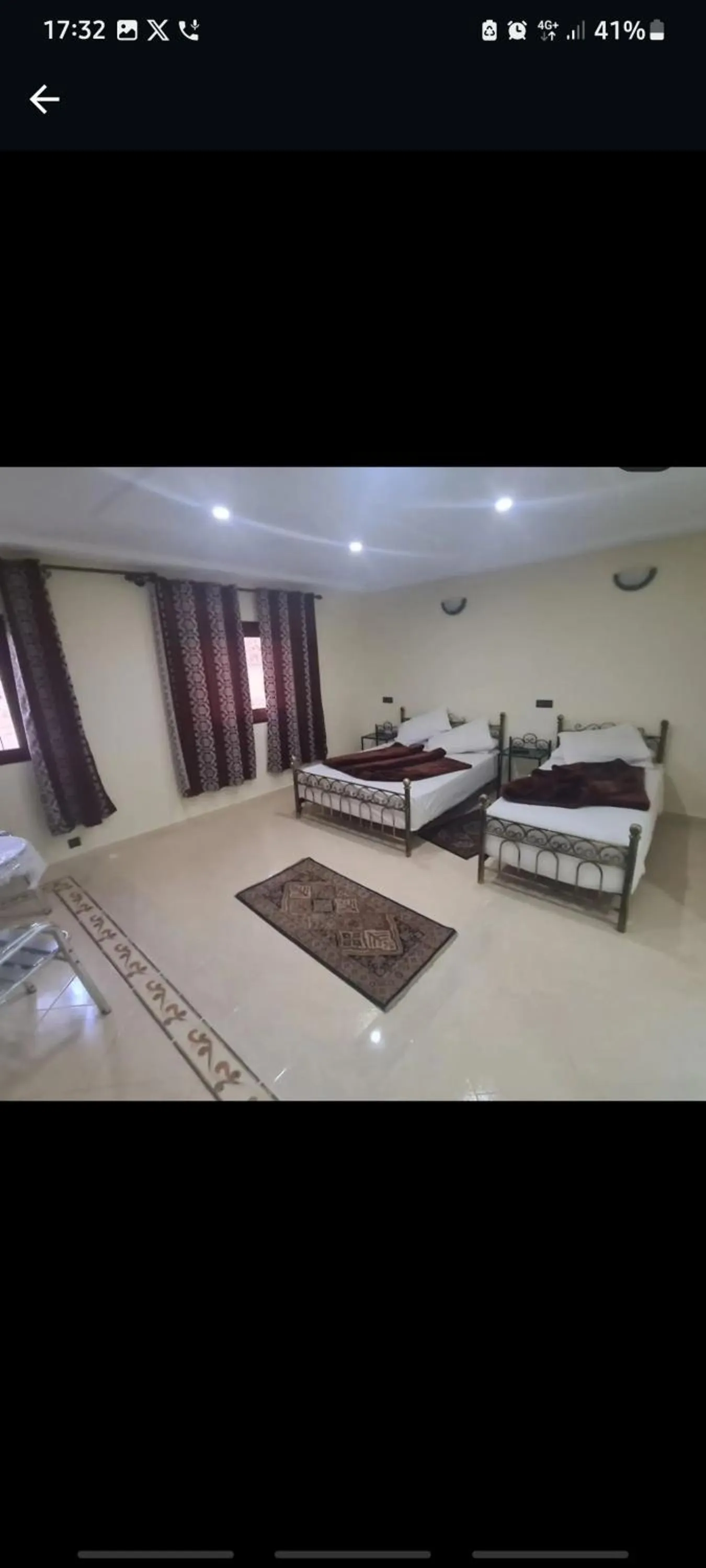 Bed in Hotel Espace Tifawine