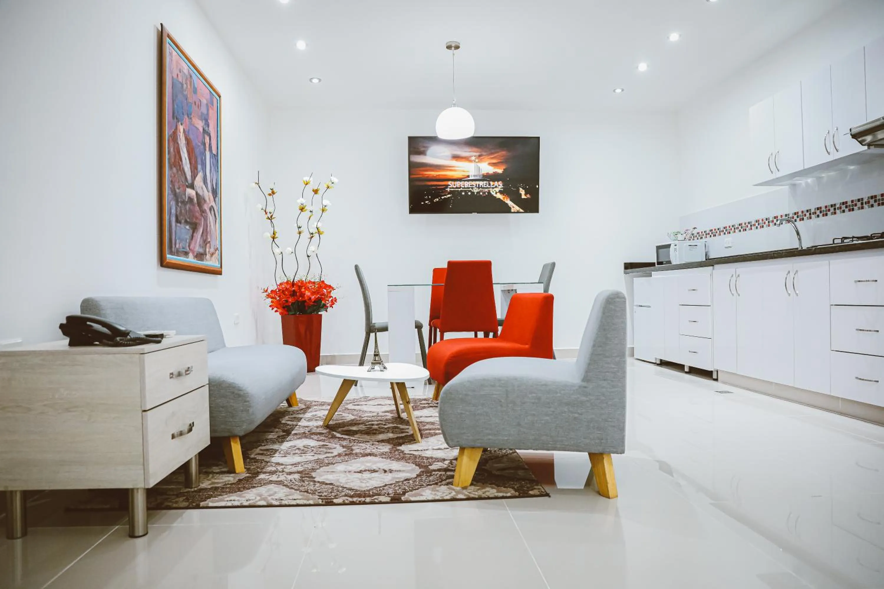 Living room in Hotel Súper Estrellas