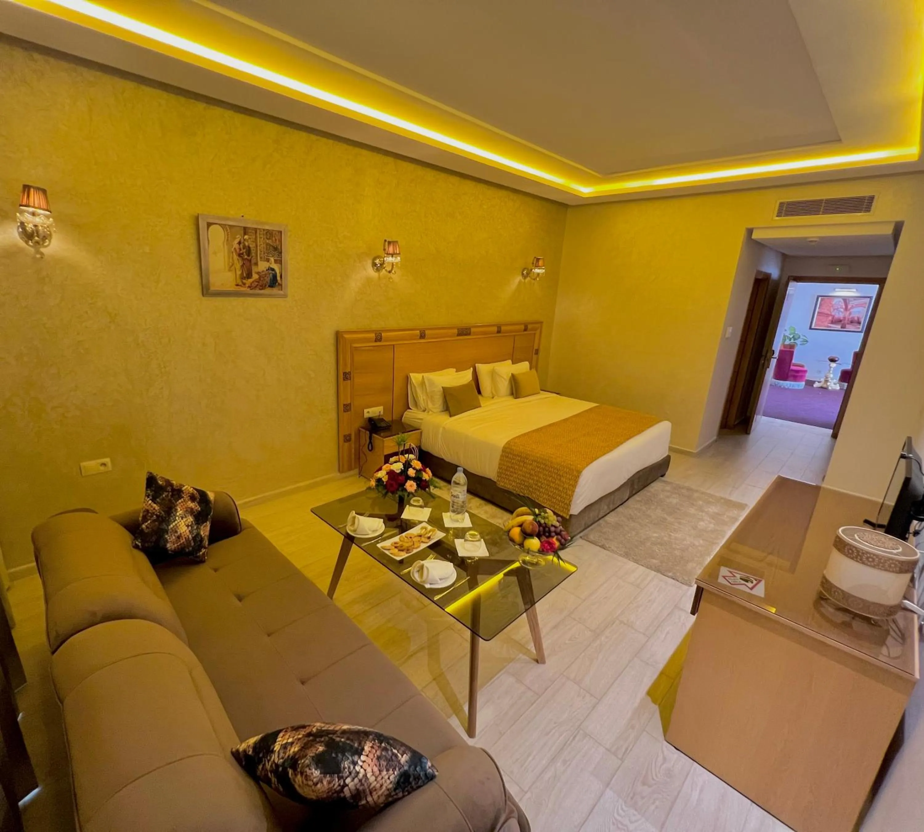 Bed in Z Hotel Meknes