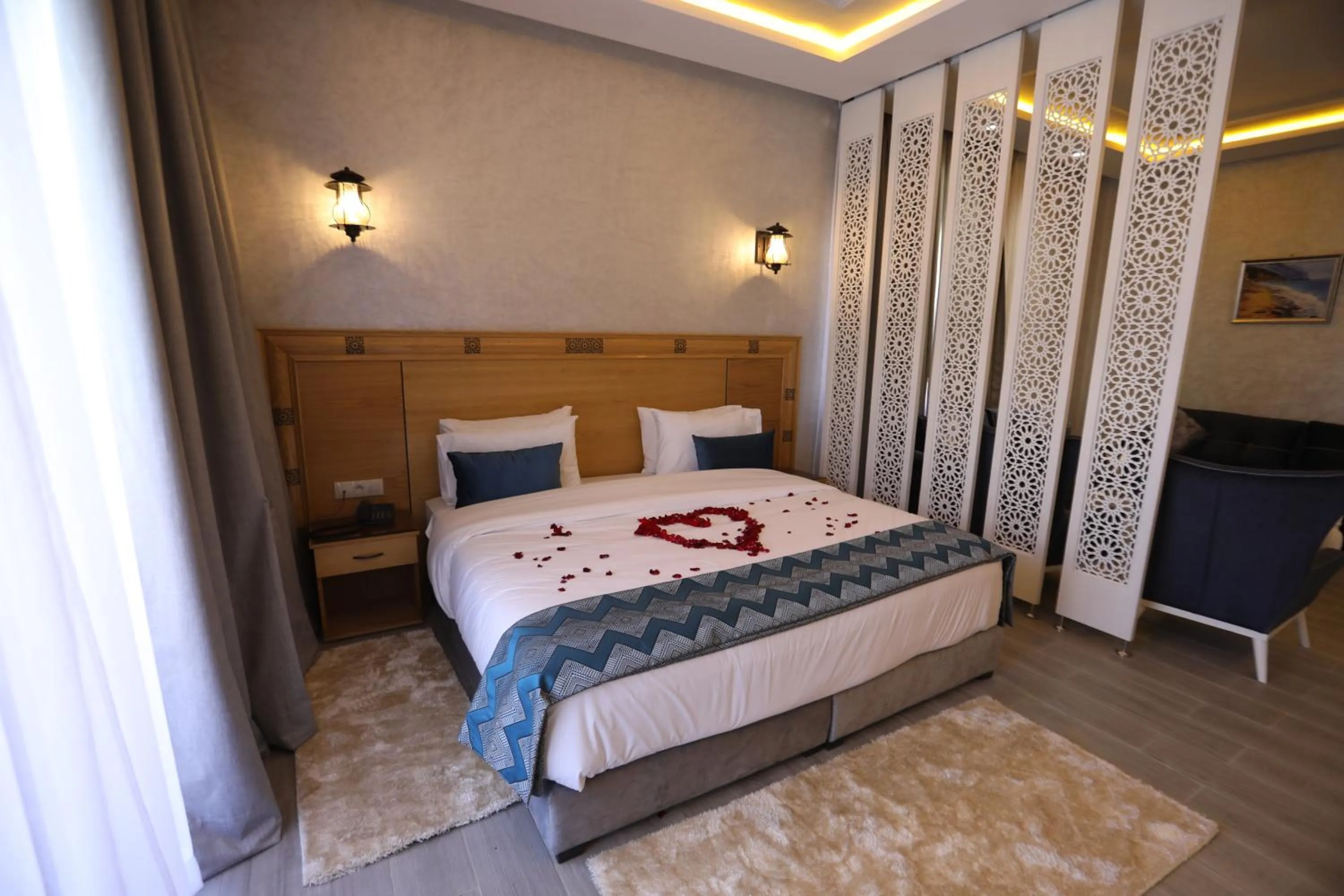 Bed in Z Hotel Meknes
