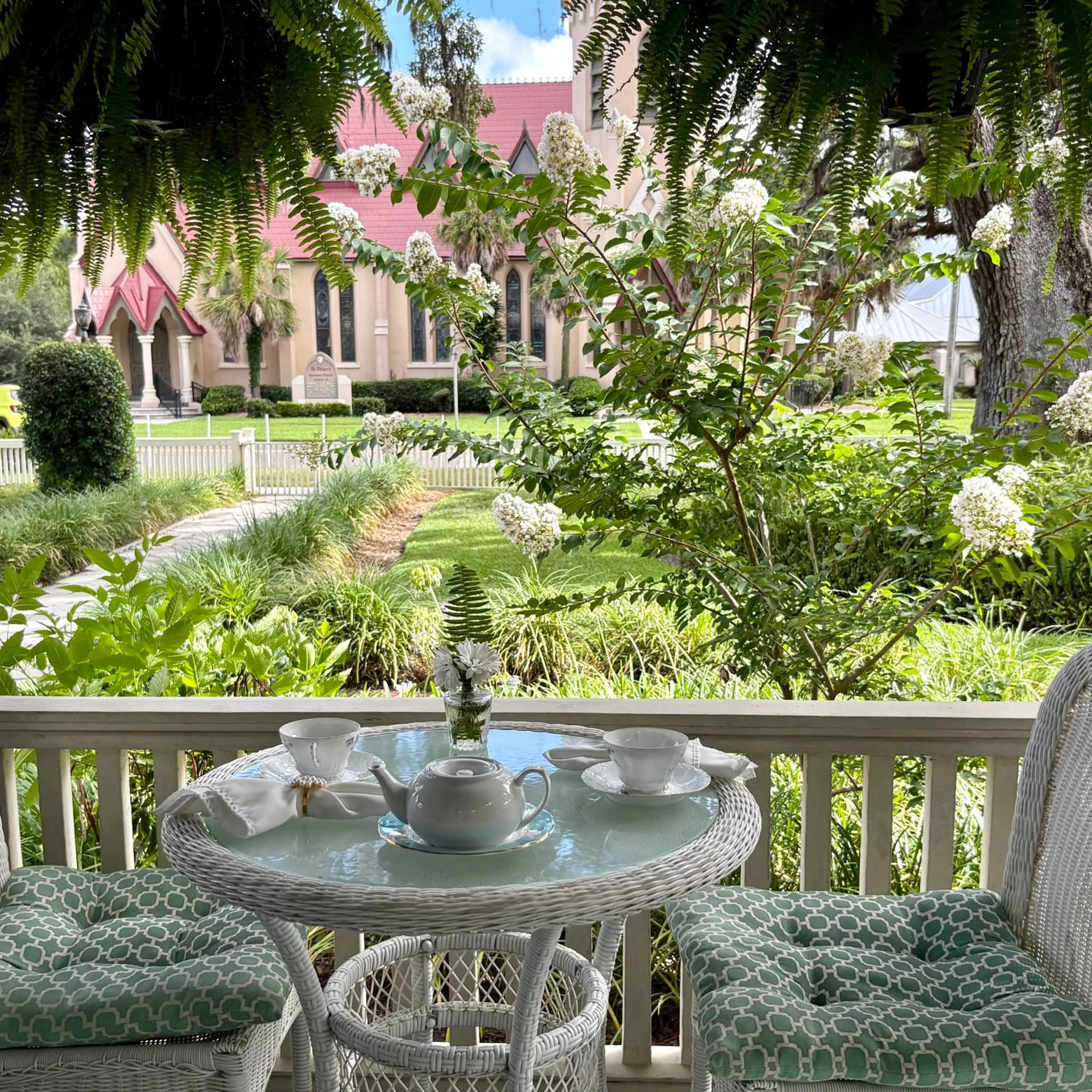 Garden view in Hoyt House Luxury Bed & Breakfast