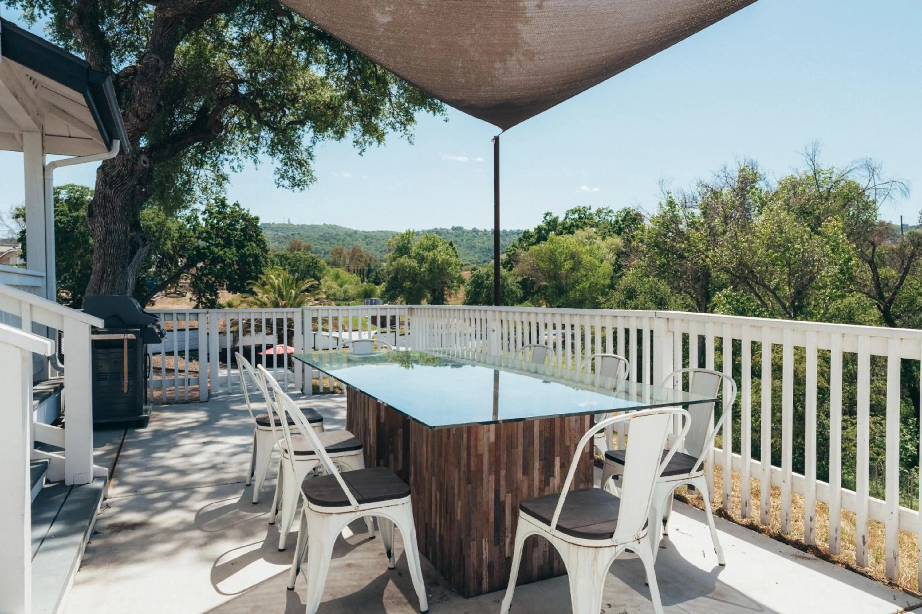 Patio in Paso Wine Country Farmhouse with Pool, Spa, Game Room