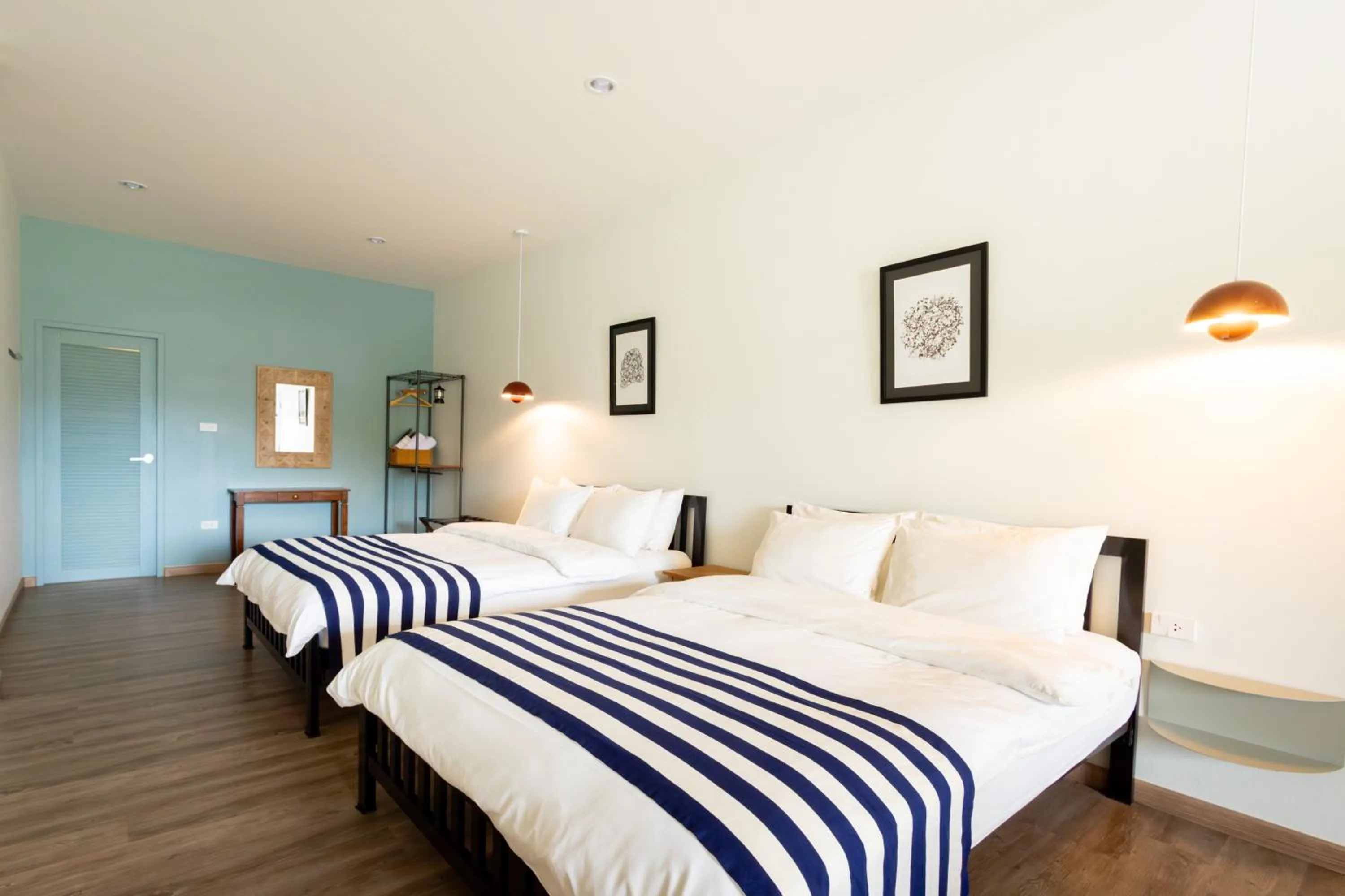 Bed in Nautical Home & Seashell House B&B