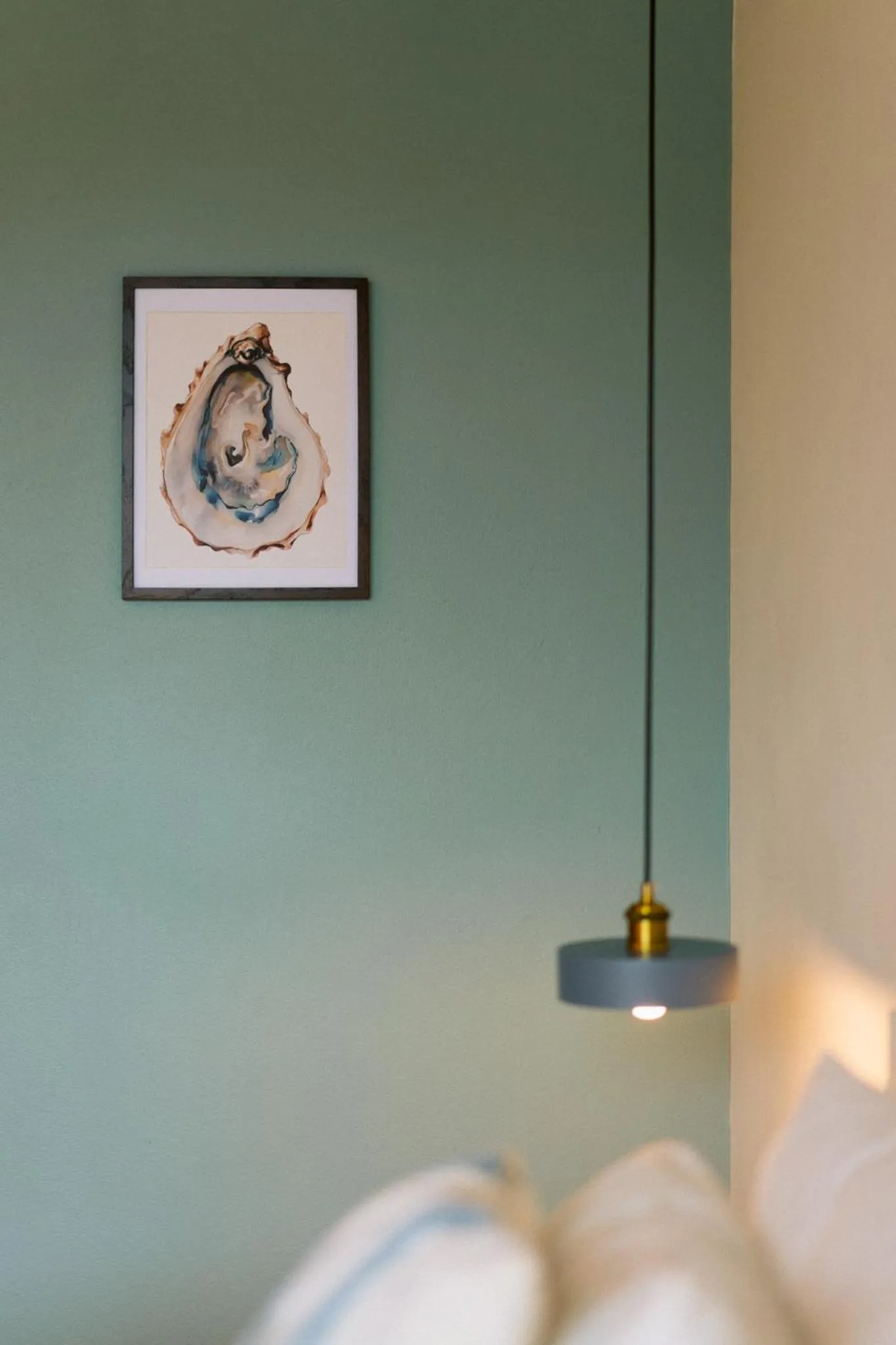 Decorative detail, Bed in Nautical Home & Seashell House B&B