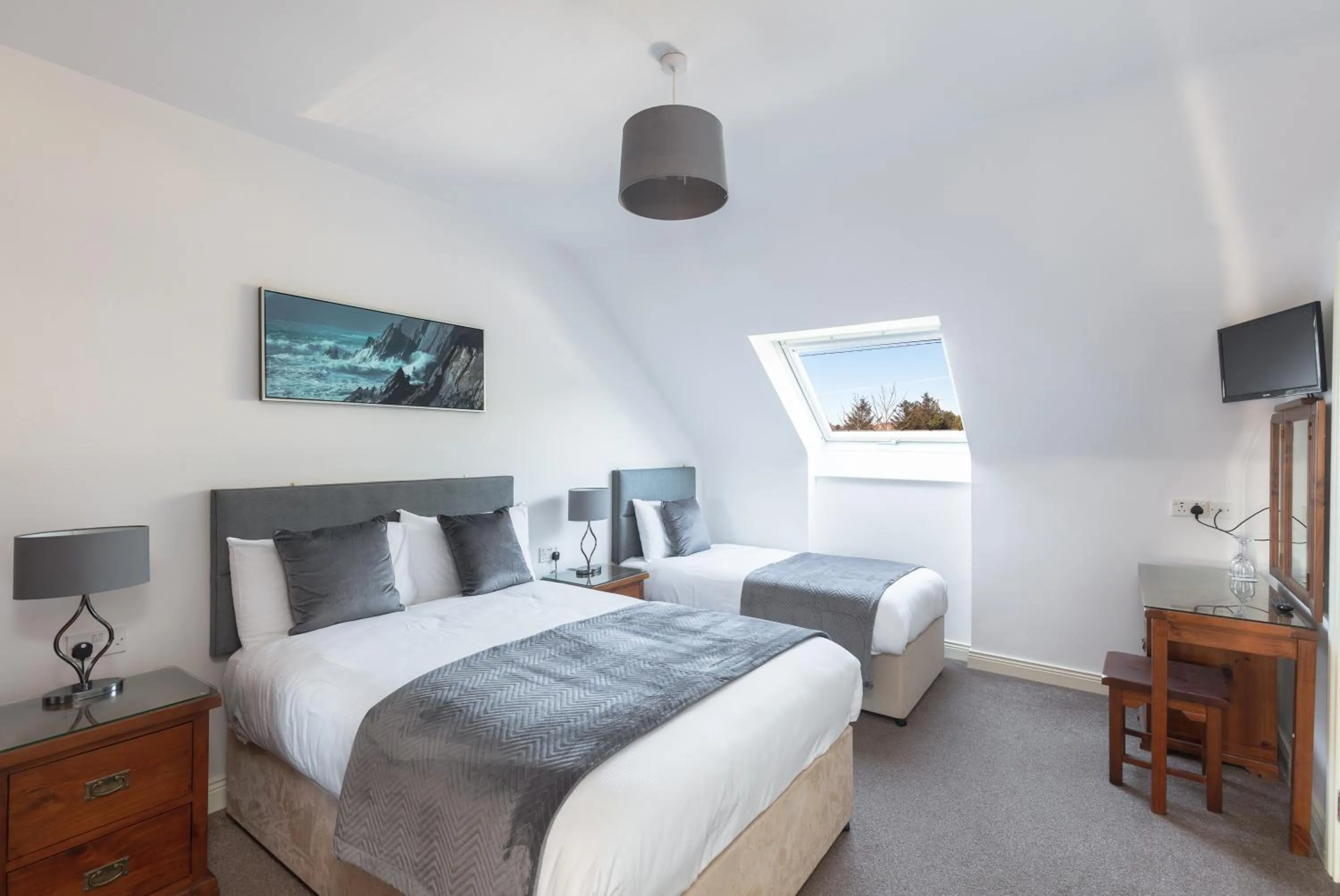 Photo of the whole room, Bed in The Lighthouse