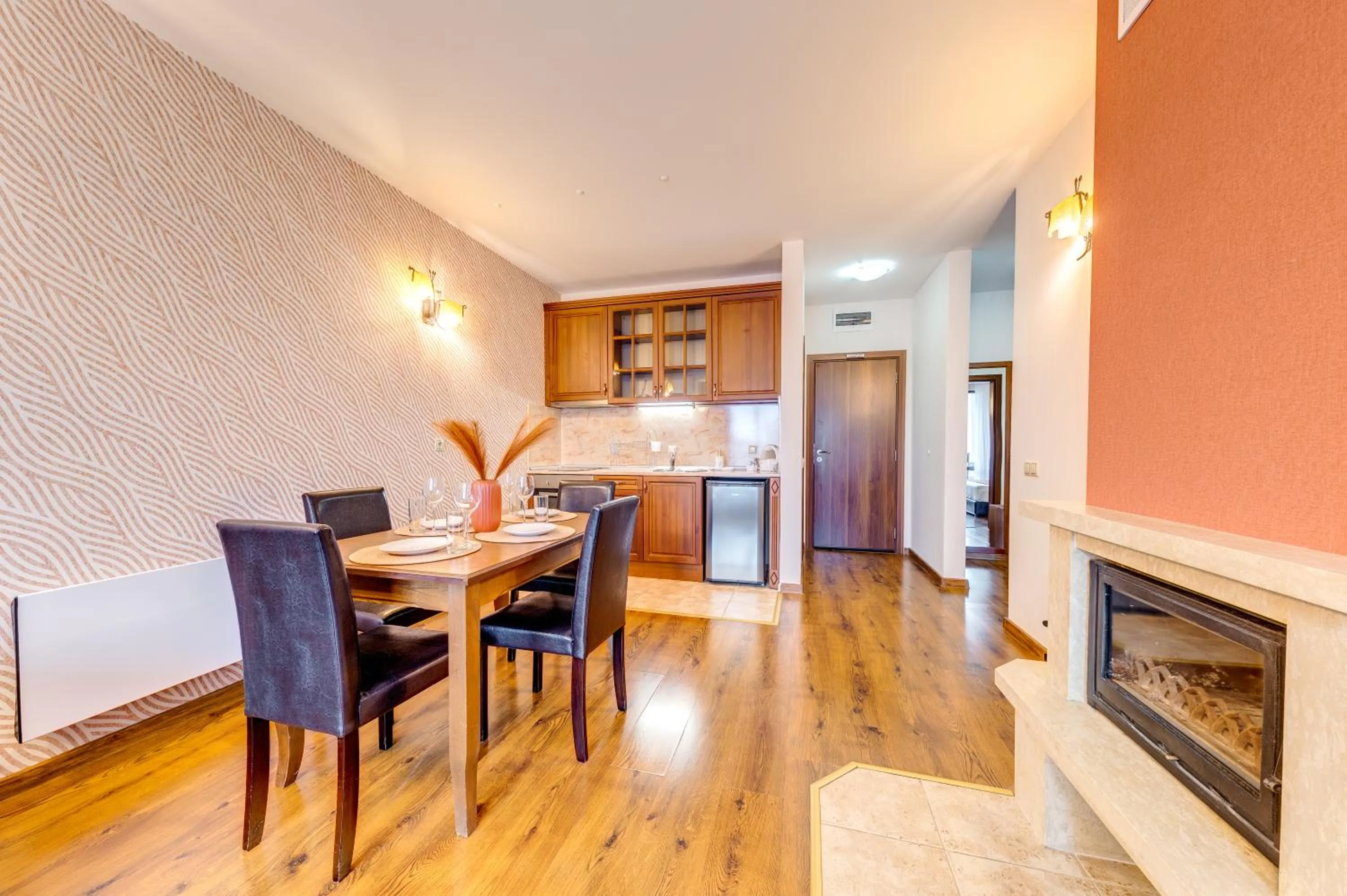 Kitchen or kitchenette in Oak Residence Hotel & Relax